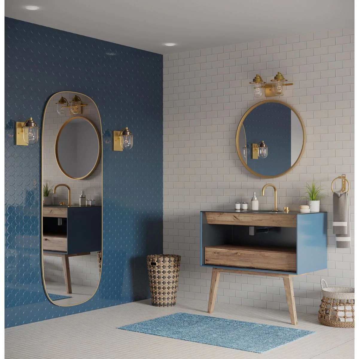 Northlake Collection One-Light Clear Glass Bath Light - Image 4