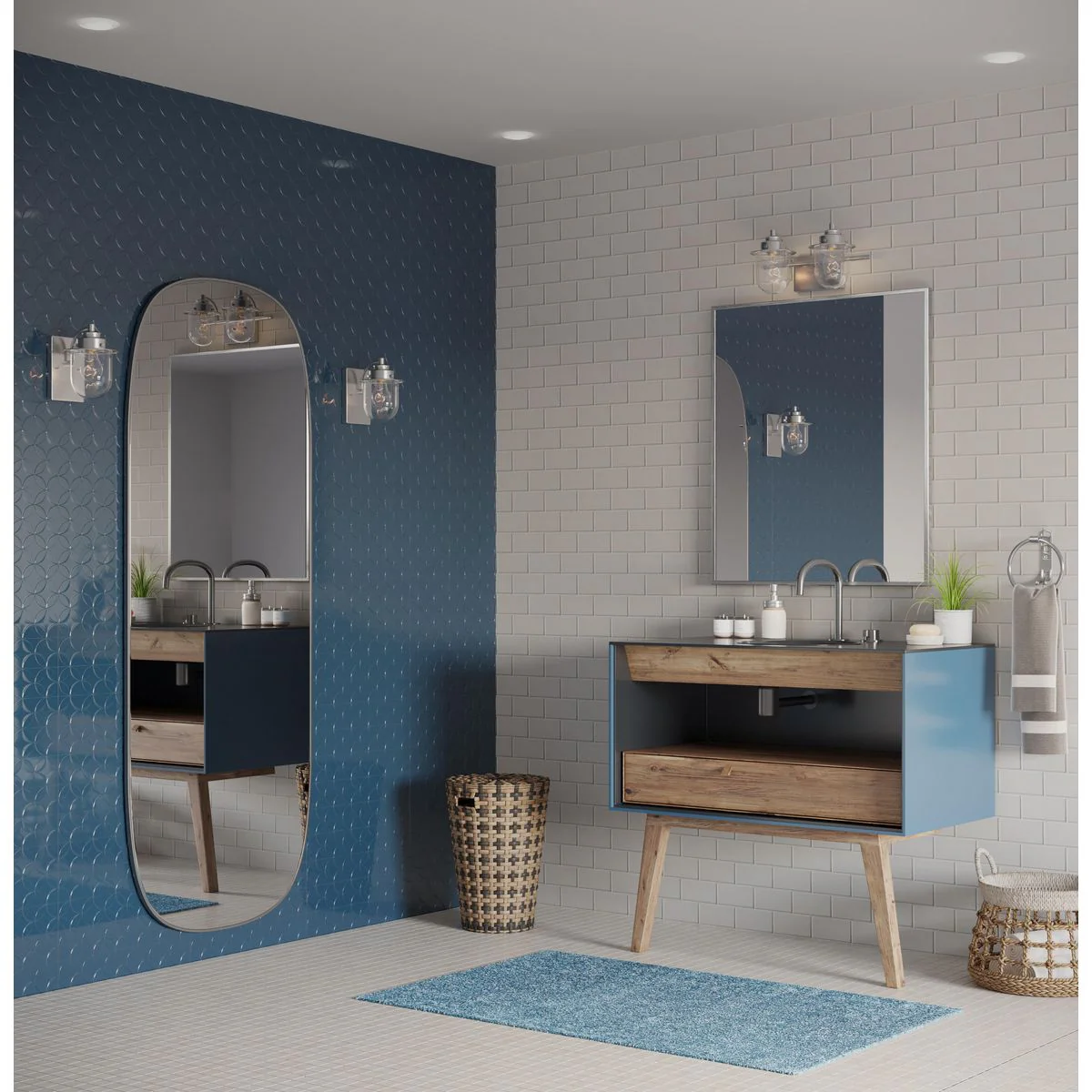 Northlake Collection One-Light Clear Glass Bath Light - Image 5