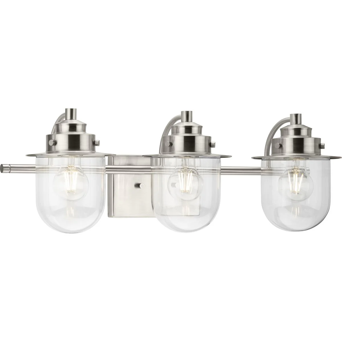 Northlake Collection Three-Light Clear Glass Bath Light - Image 2