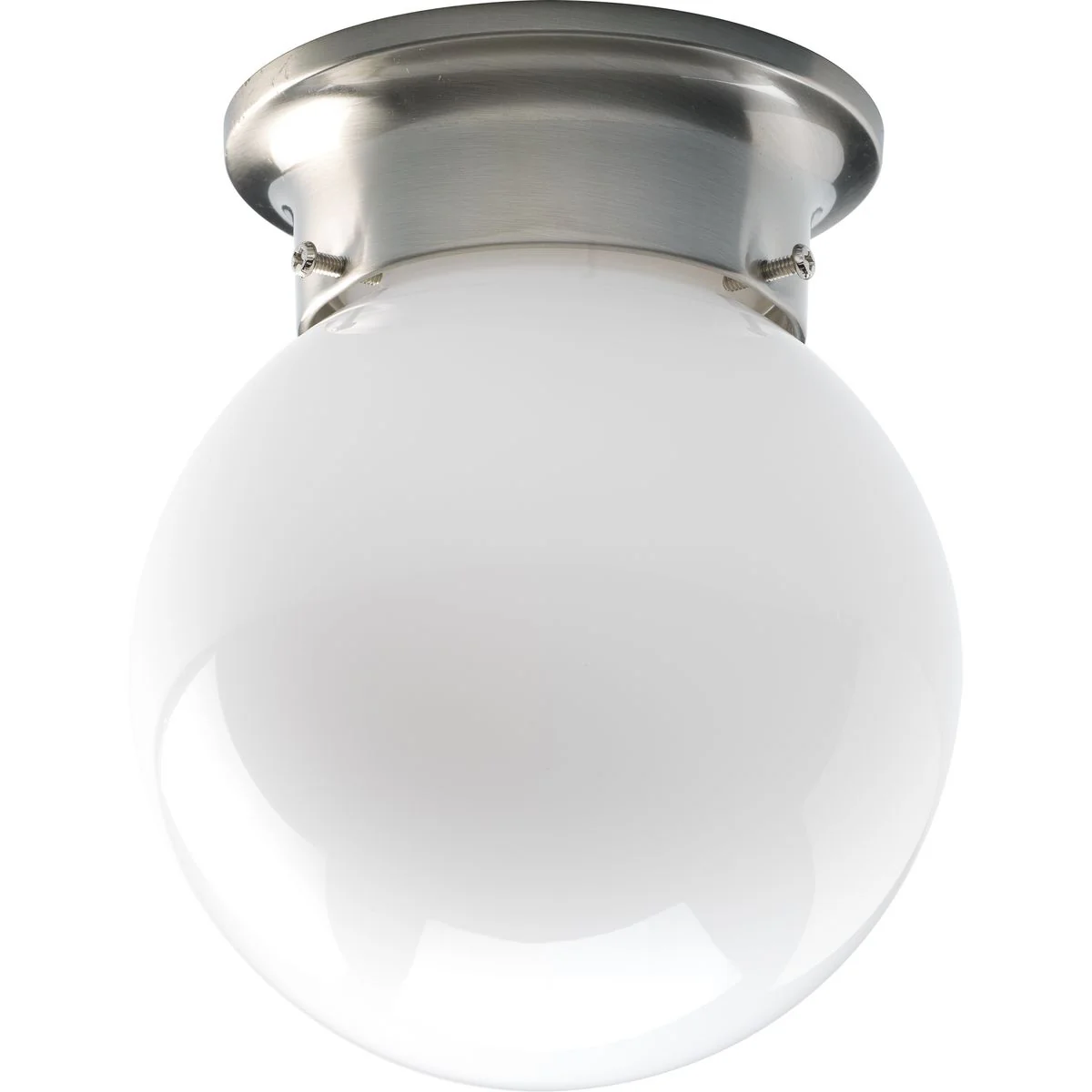One-Light Small Glass Globe Close-to-Ceiling - Image 2