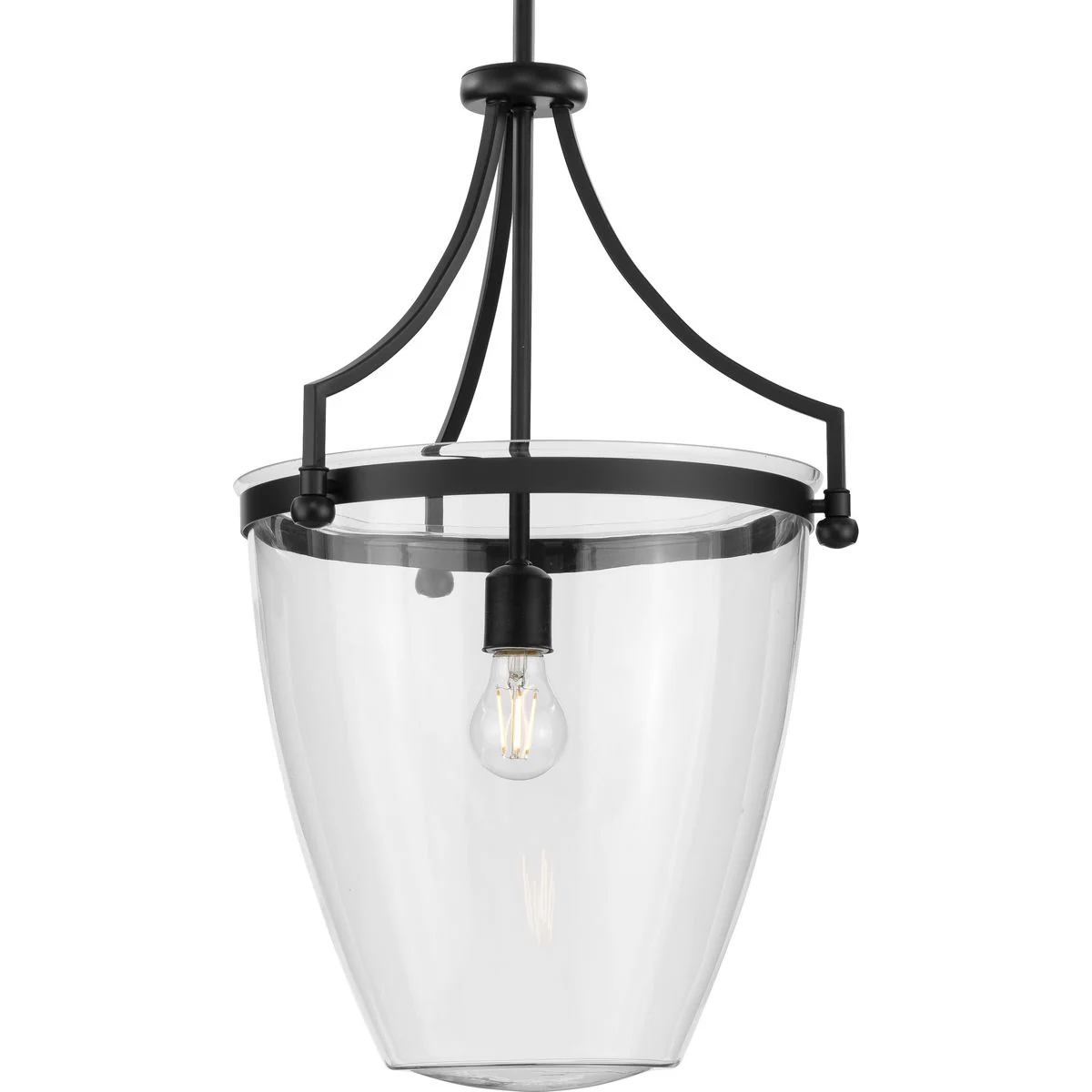 Parkhurst Collection One-Light Clear Glass Pendant Light