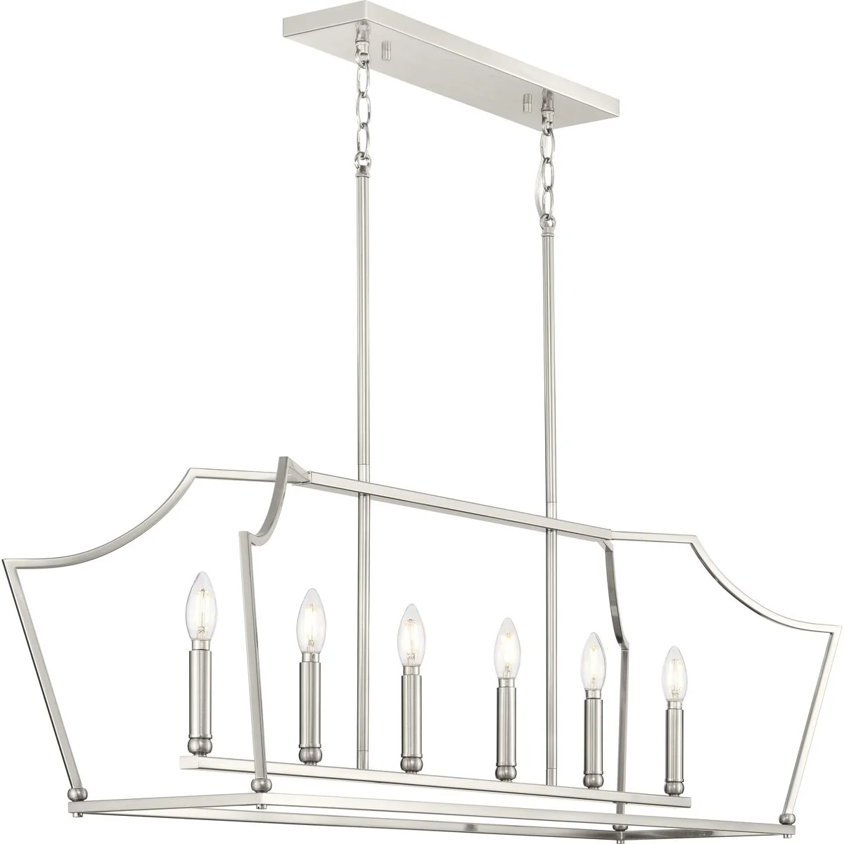 Parkhurst Collection Six-Light Linear Island Chandelier Light - Image 5