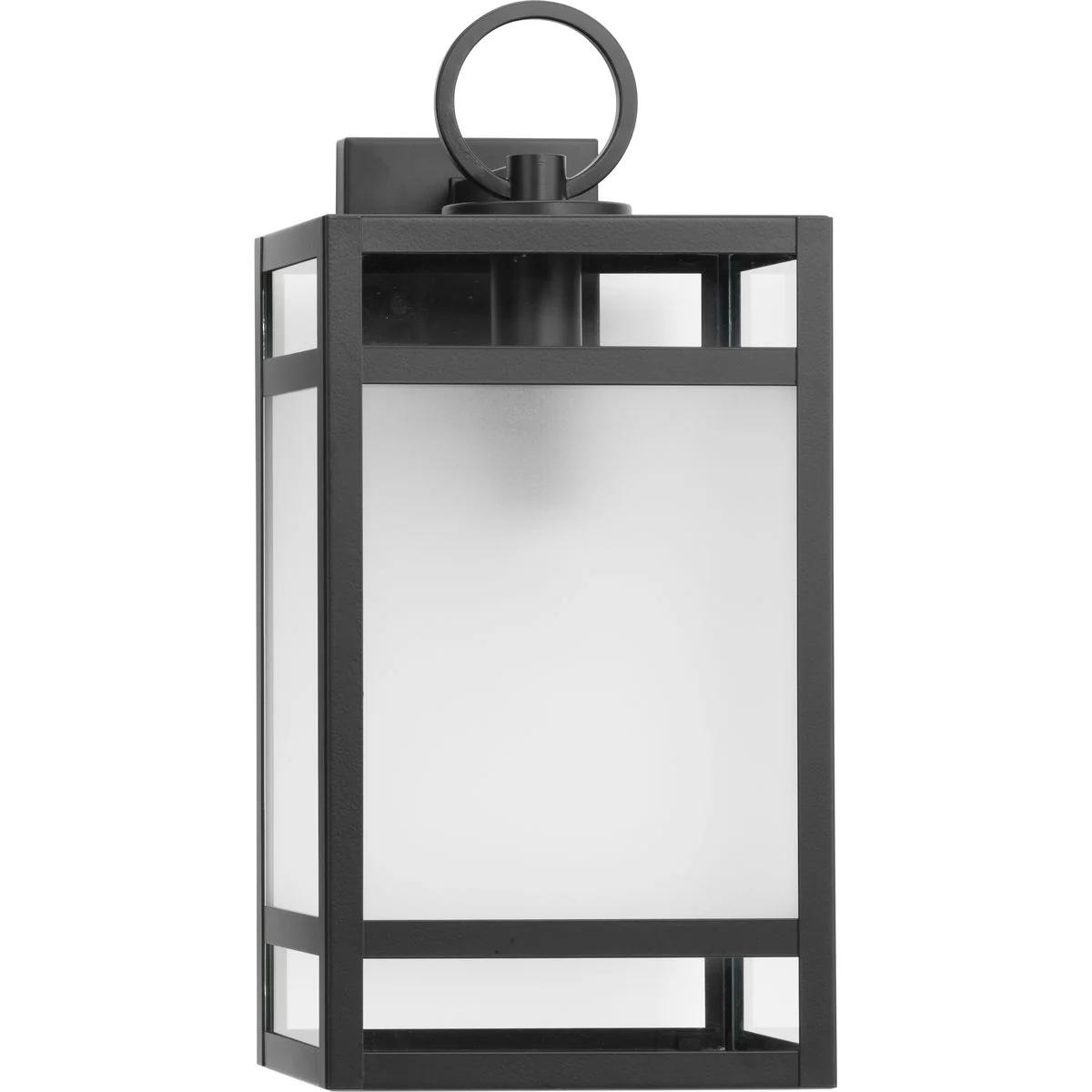 Parrish Collection One-Light Clear Etched Glass Outdoor Large Wall Lantern