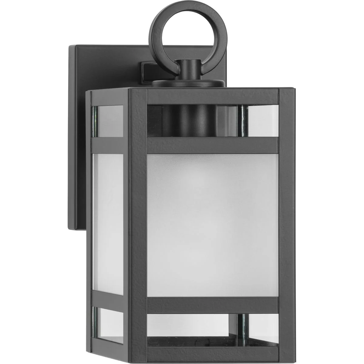 Parrish Collection One-Light Clear Etched Glass Outdoor Small Wall Lantern