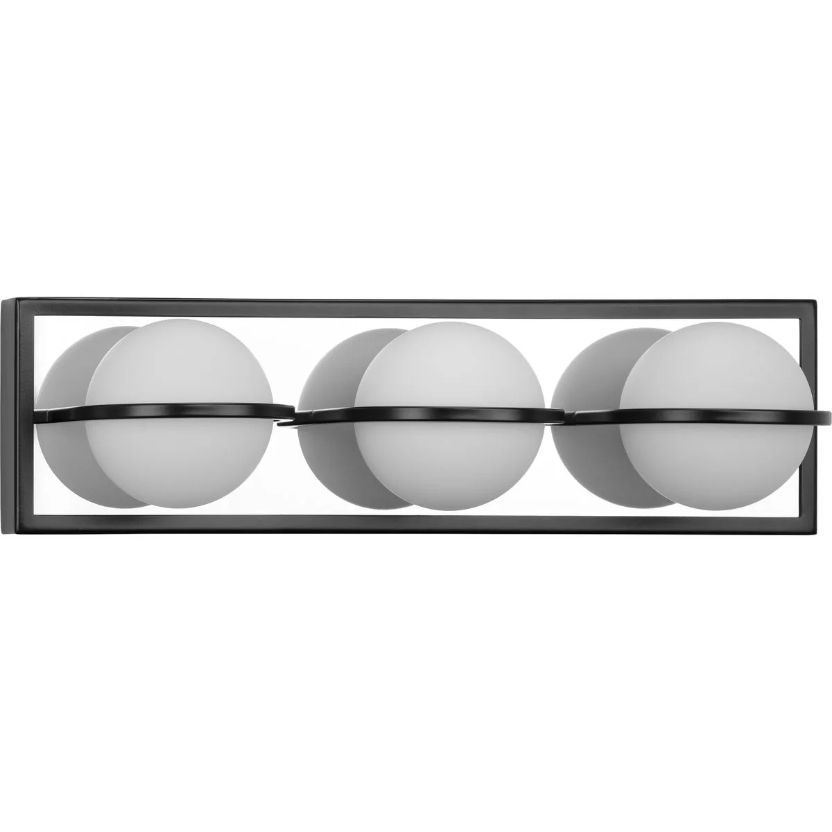 Pearl LED Collection Three-Light Opal Glass Bath Vanity Wall Light - Image 2