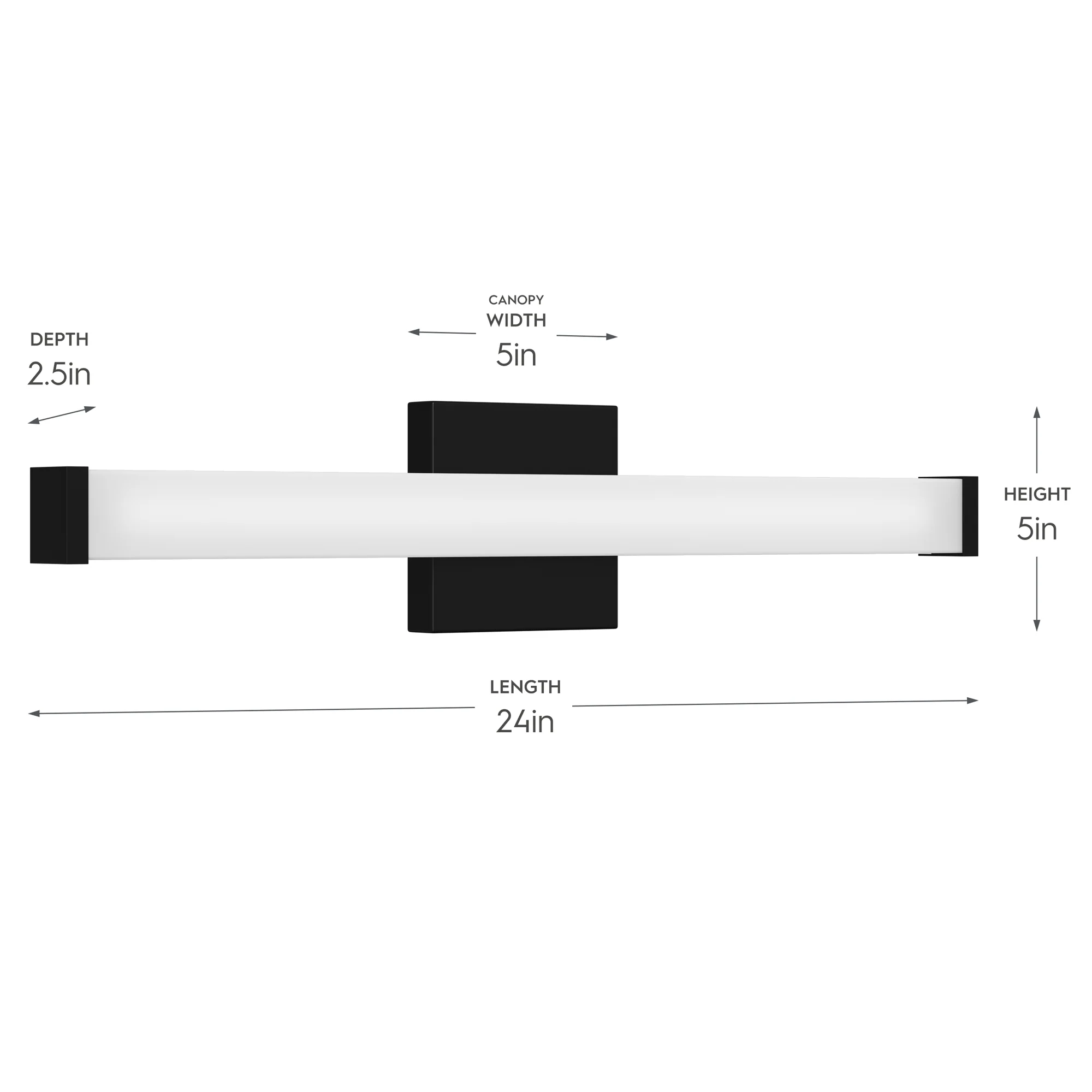 Phase 6.1 Collection 24 in. 5CCT Integrated LED Linear Vanity Light - Image 31