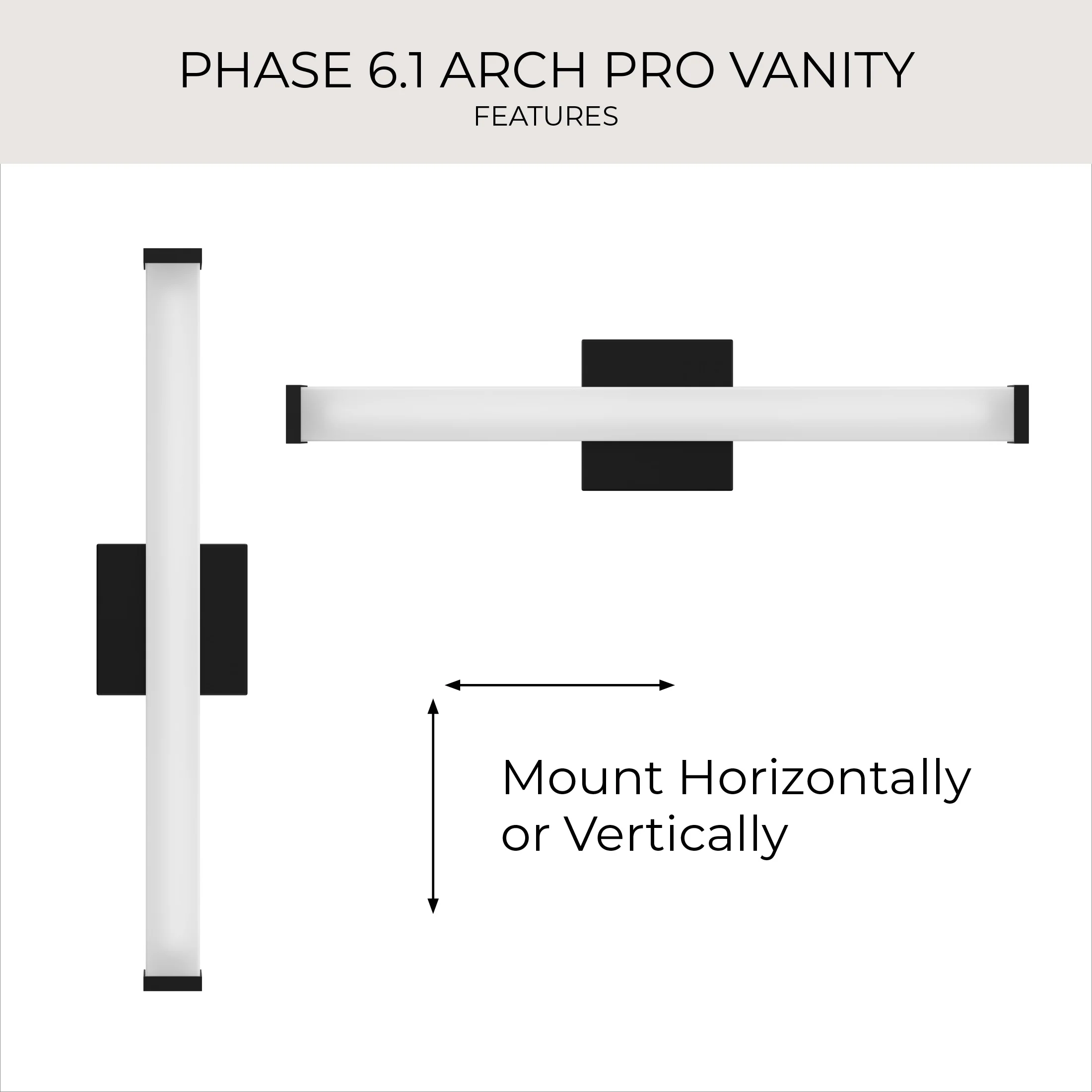 Phase 6.1 Collection 24 in. 5CCT Integrated LED Linear Vanity Light - Image 32