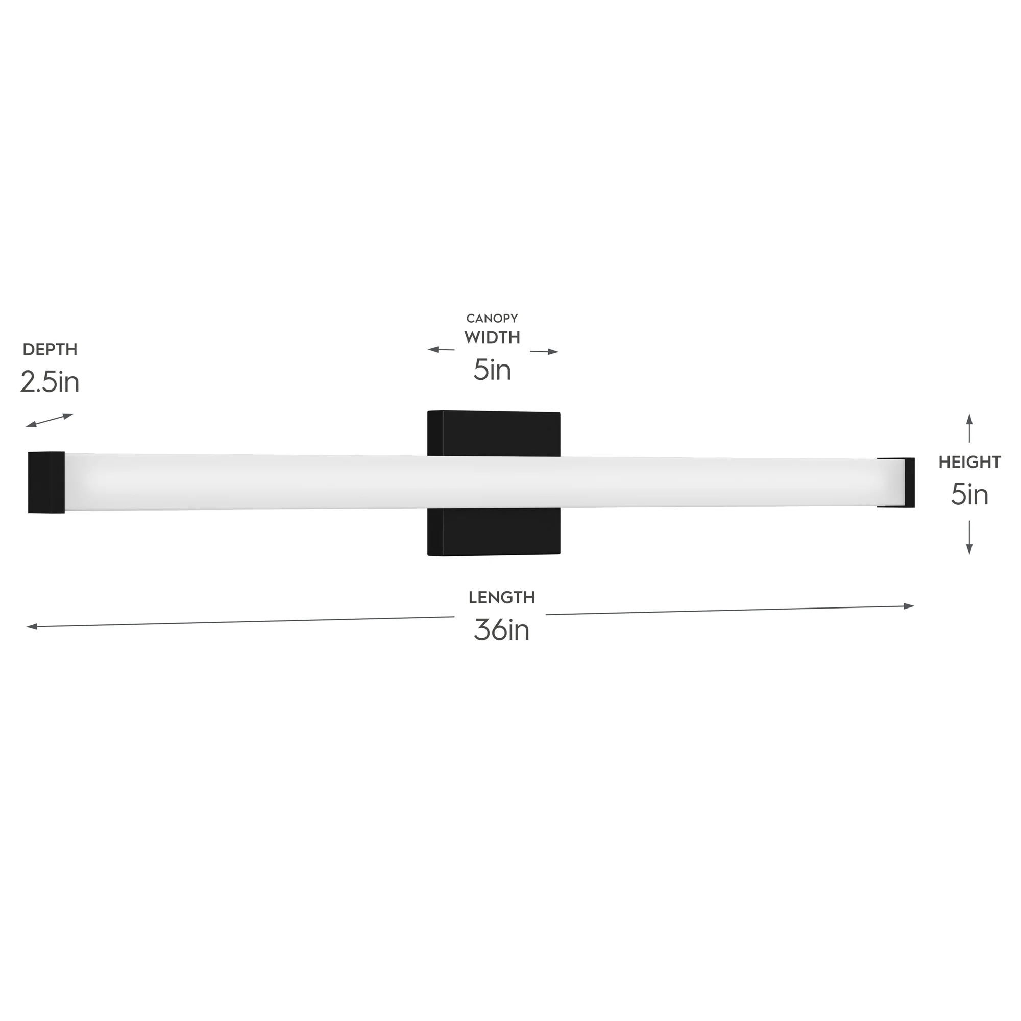 Phase 6.1 Collection 36 in. 5CCT Integrated LED Linear Vanity Light - Image 17