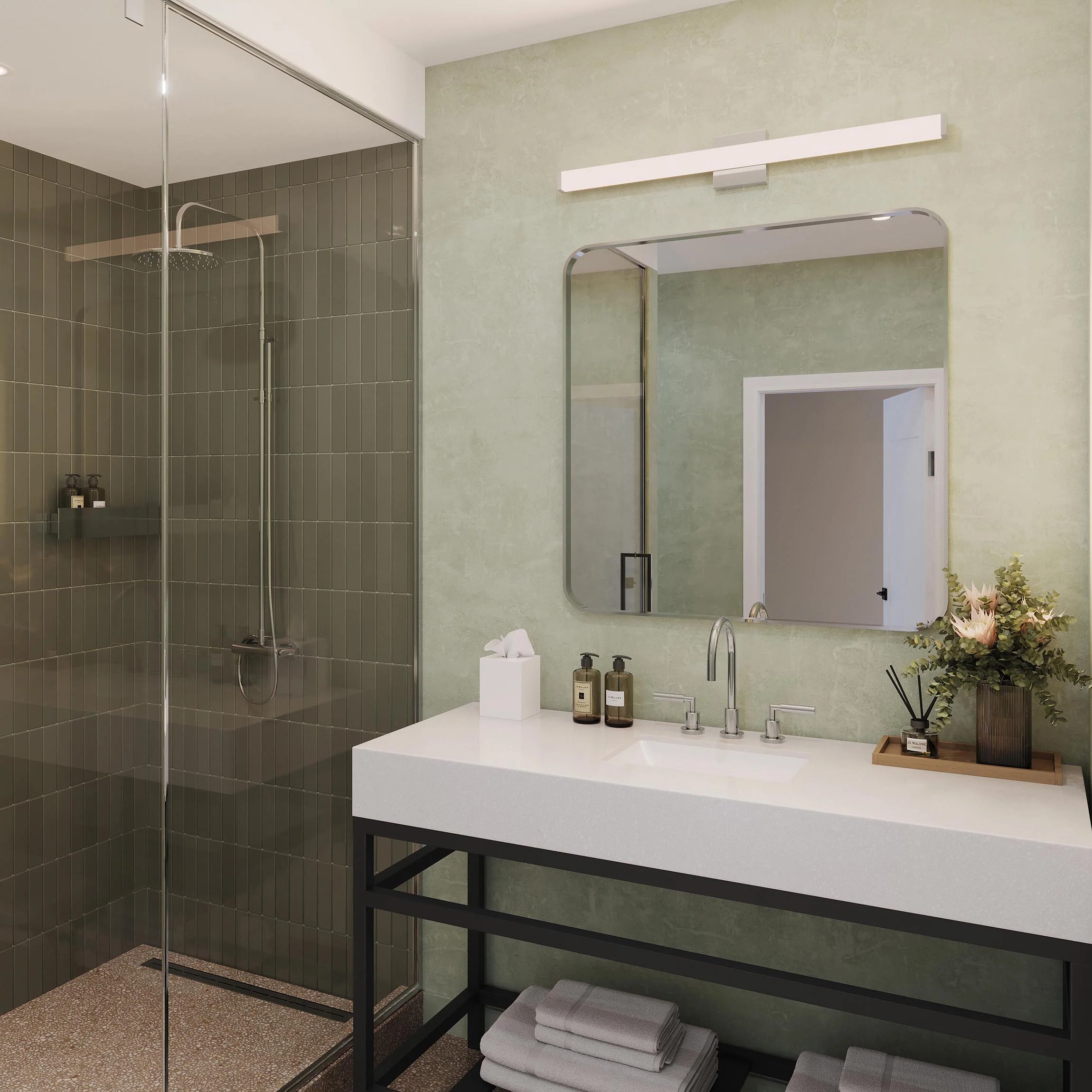 Phase 6.1 Collection 36 in. 5CCT Integrated LED Linear Vanity Light - Image 28