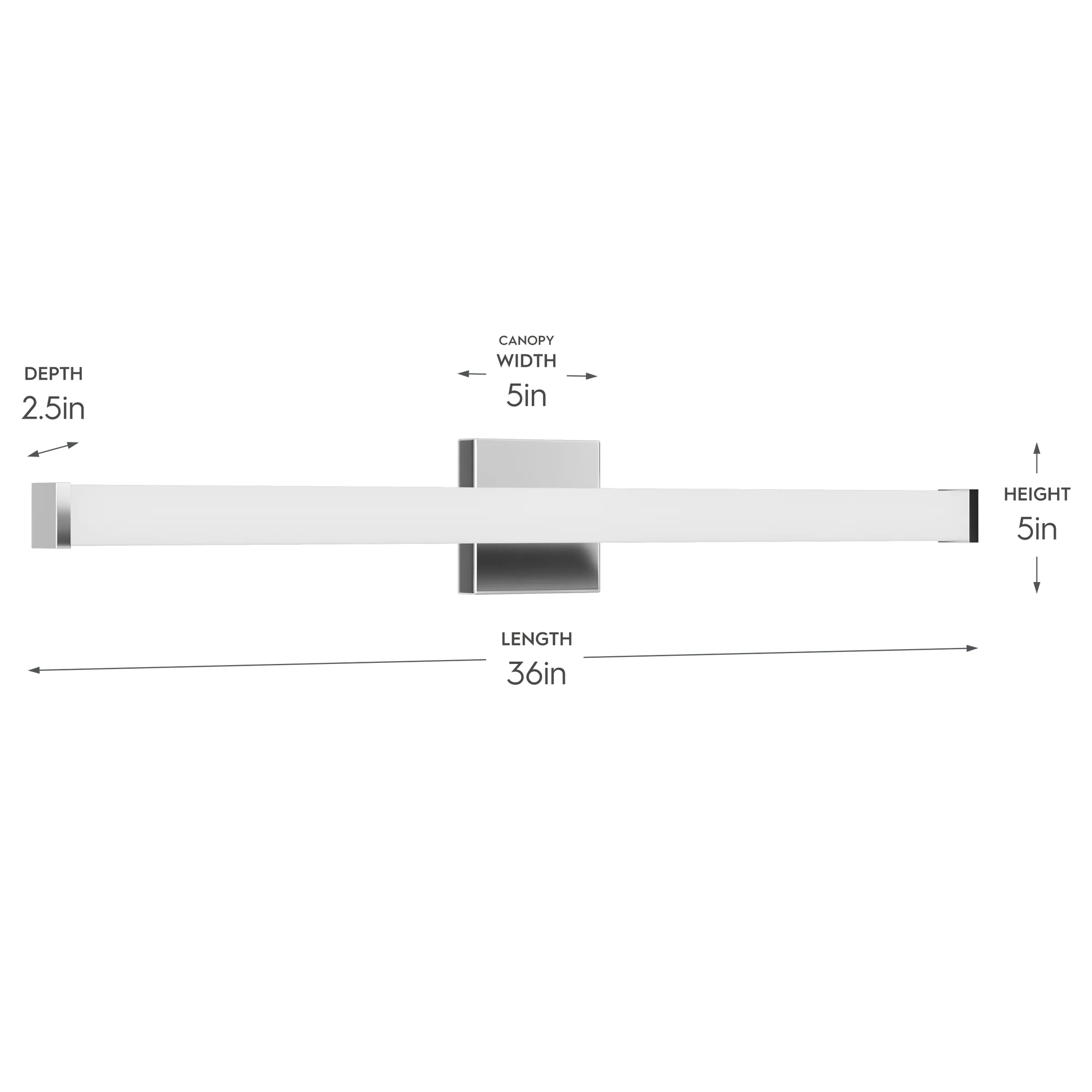 Phase 6.1 Collection 36 in. 5CCT Integrated LED Linear Vanity Light - Image 30