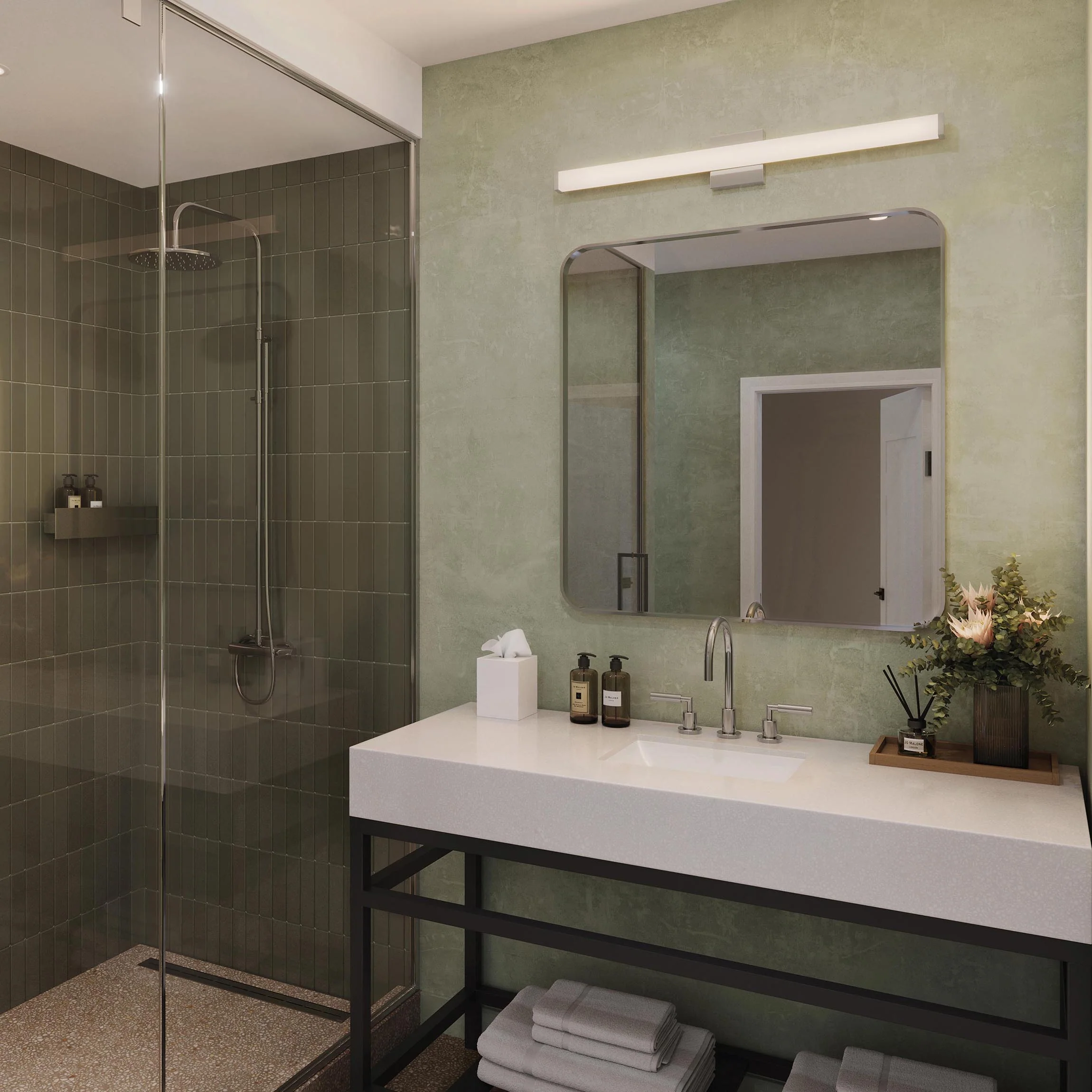Phase 6.1 Collection 36 in. 5CCT Integrated LED Linear Vanity Light - Image 31