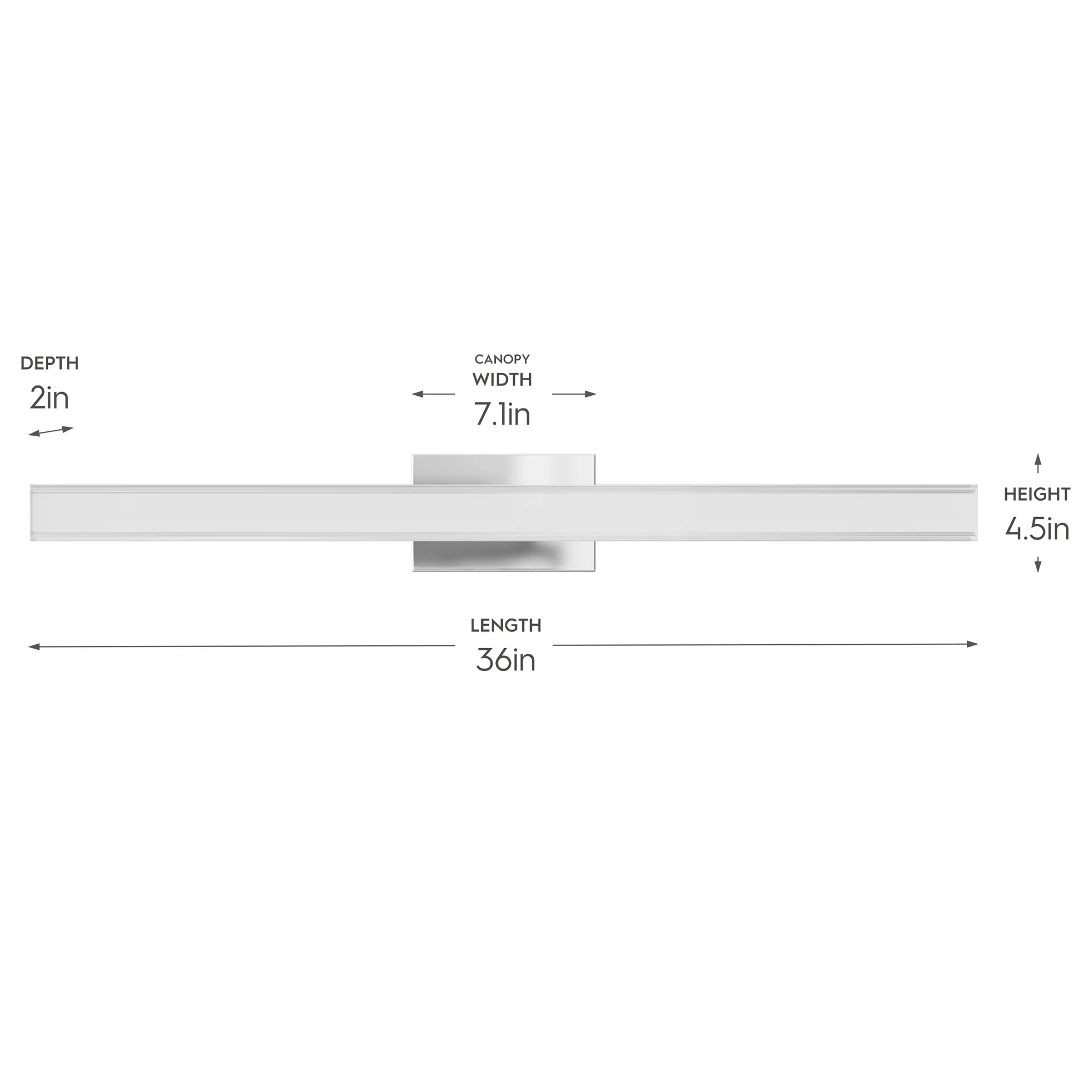Phase 6.3 Collection 36 in. 5CCT Integrated LED Linear Vanity Light - Image 14