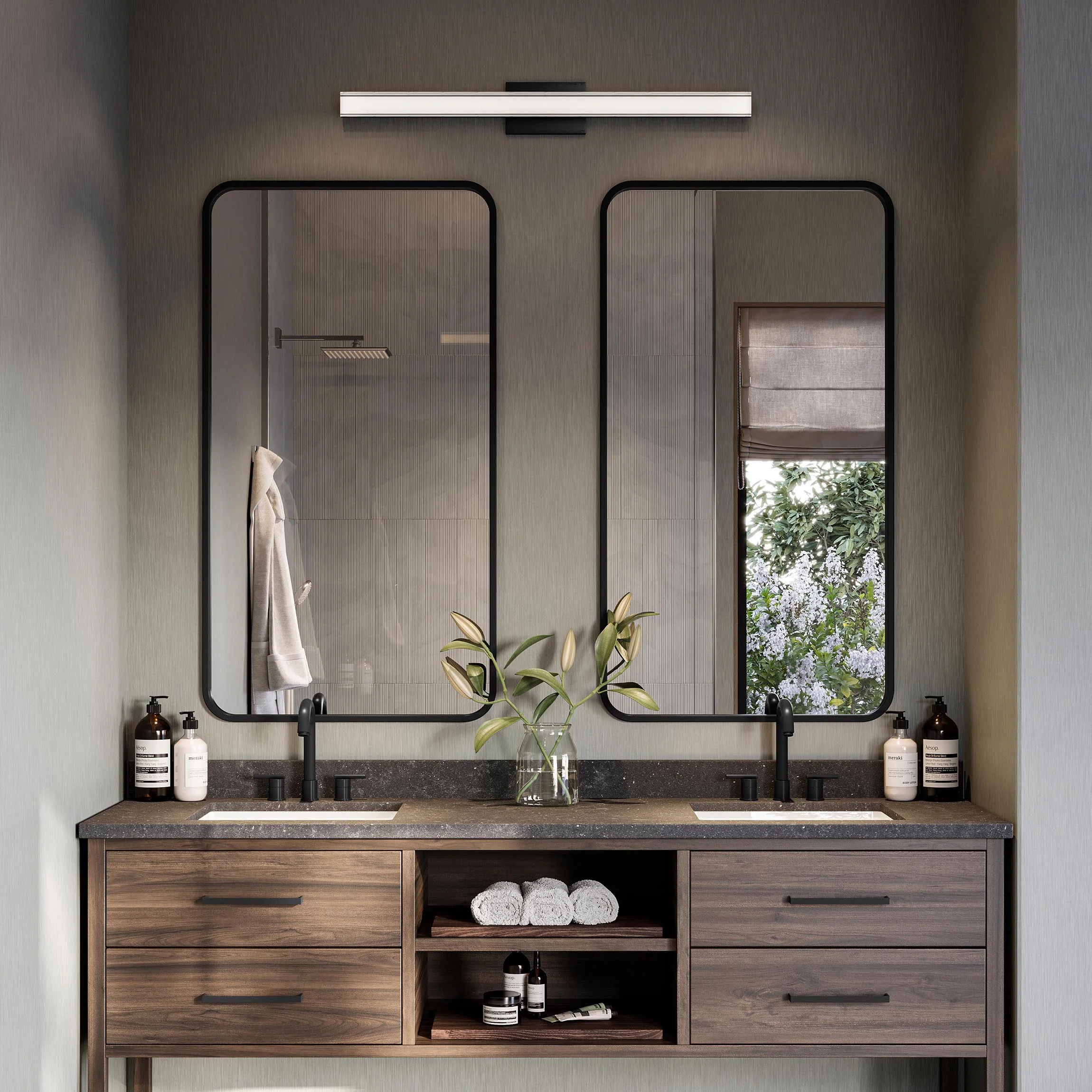 Phase 6.3 Collection 36 in. 5CCT Integrated LED Linear Vanity Light - Image 28