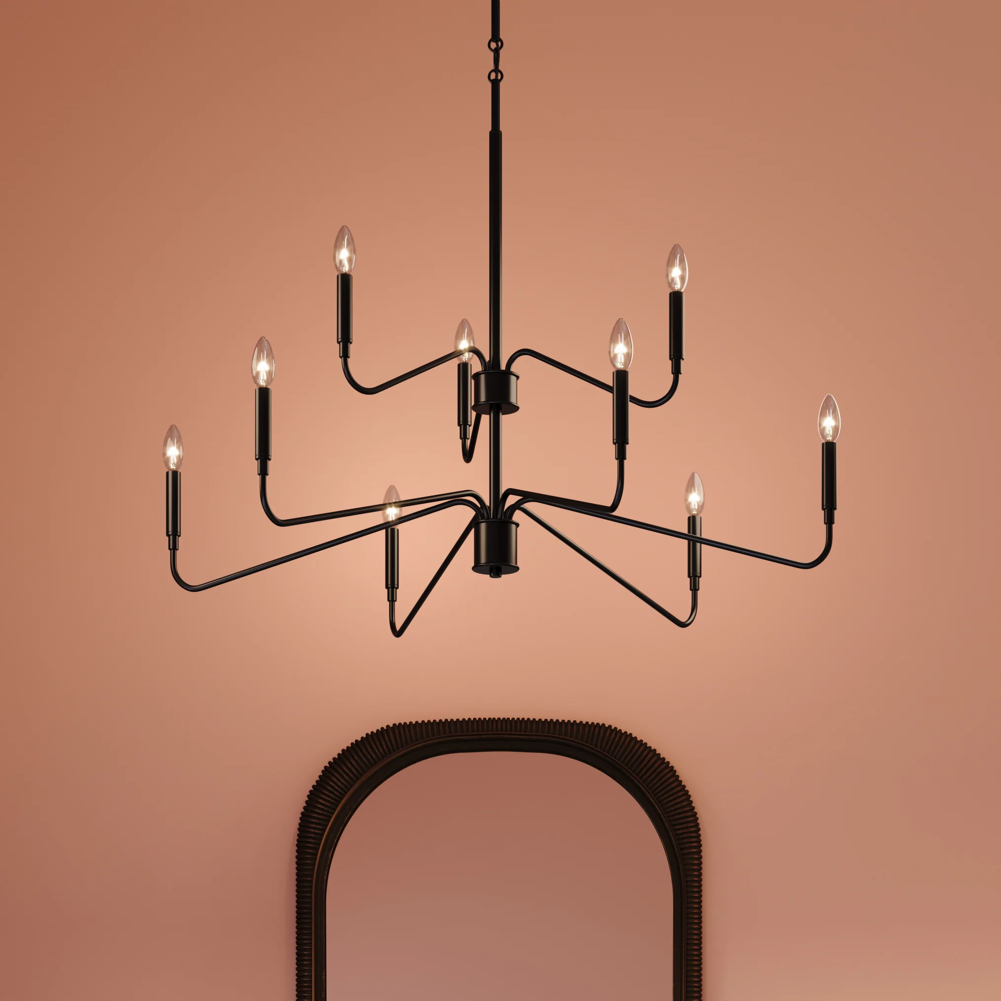 Pilar Two-Tier Nine-Light  Chandelier - Image 23