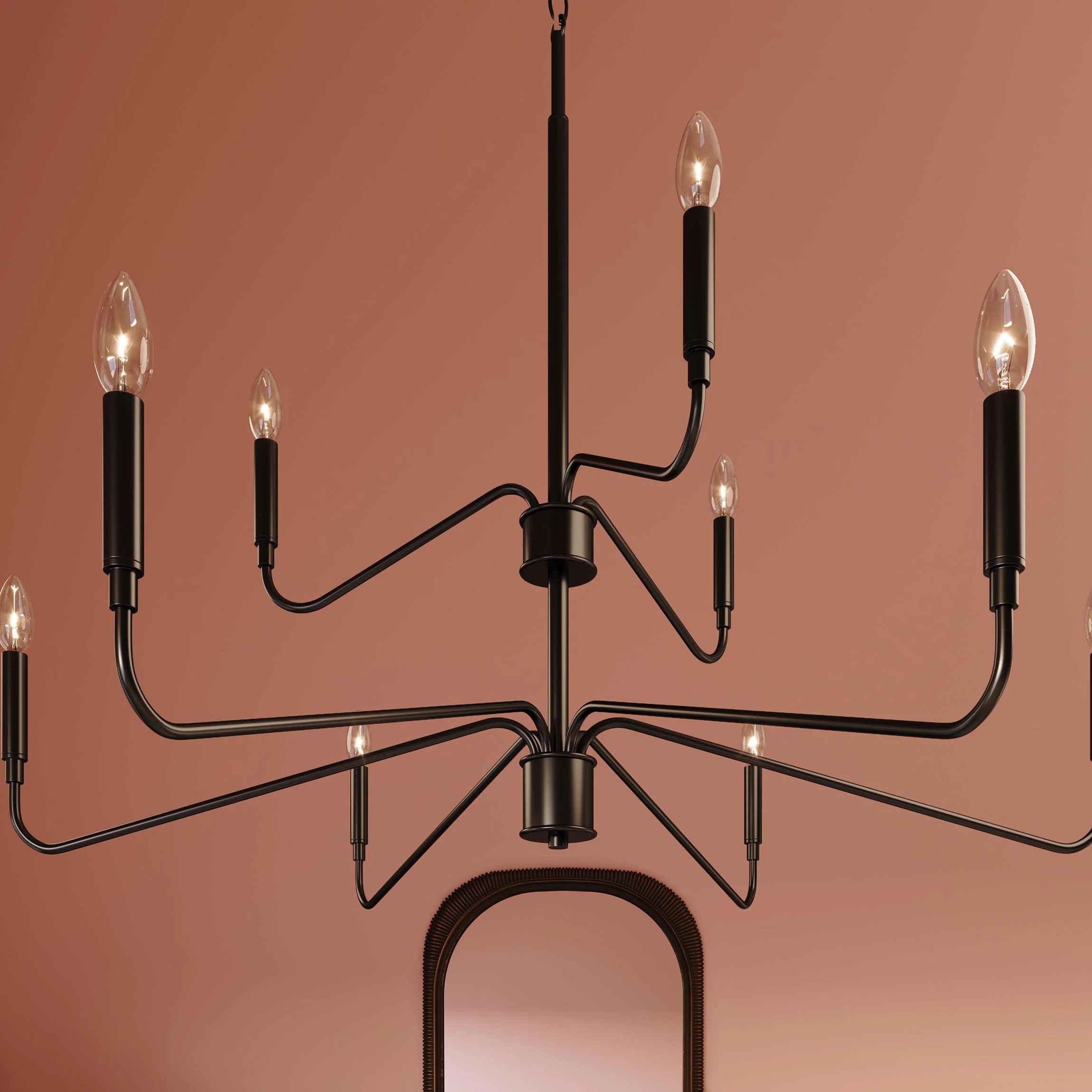 Pilar Two-Tier Nine-Light  Chandelier - Image 26