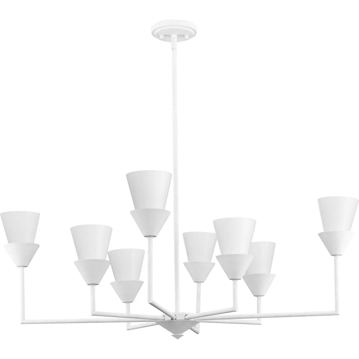 Pinellas Collection 14.37 in. Eight-Light Chandelier