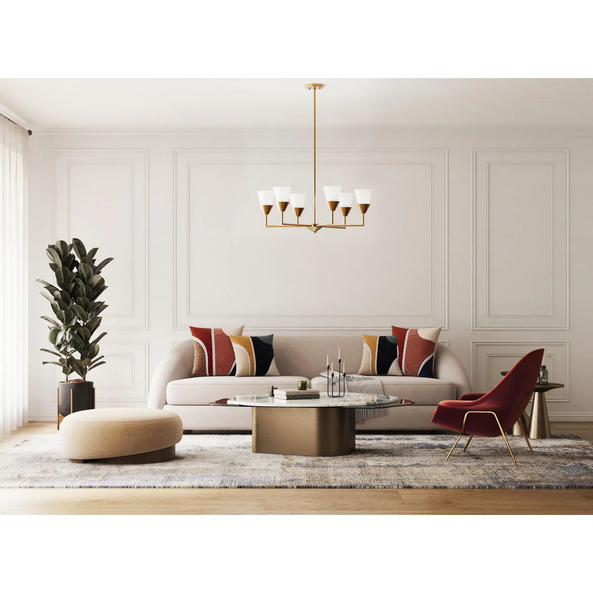Pinellas Collection Six-Light Chandelier - Image 4