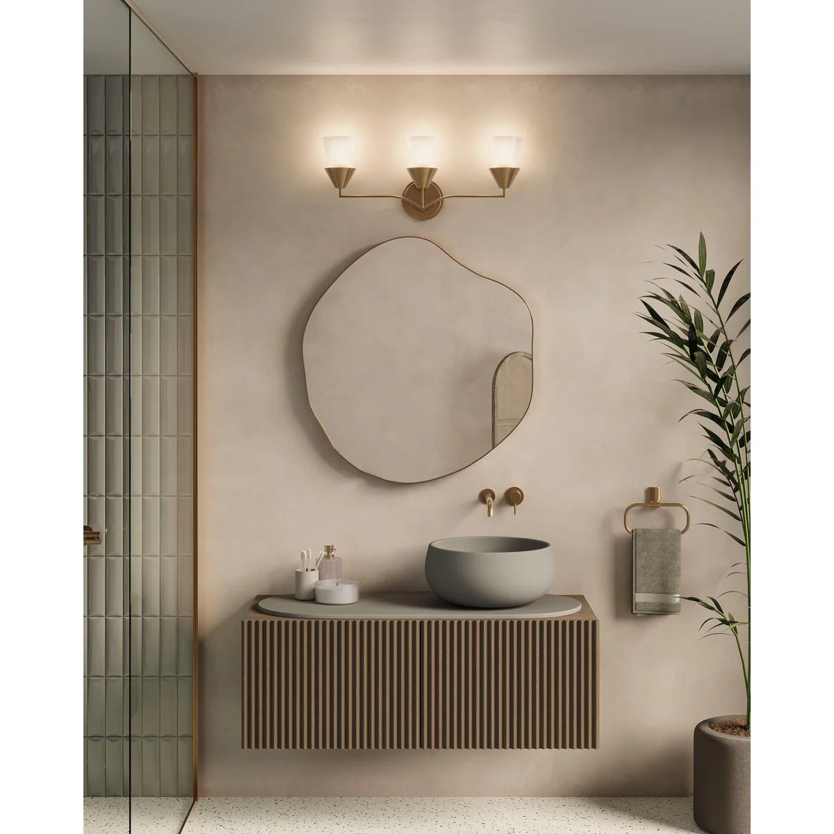 Pinellas Collection Three-Light Vanity Light - Image 3