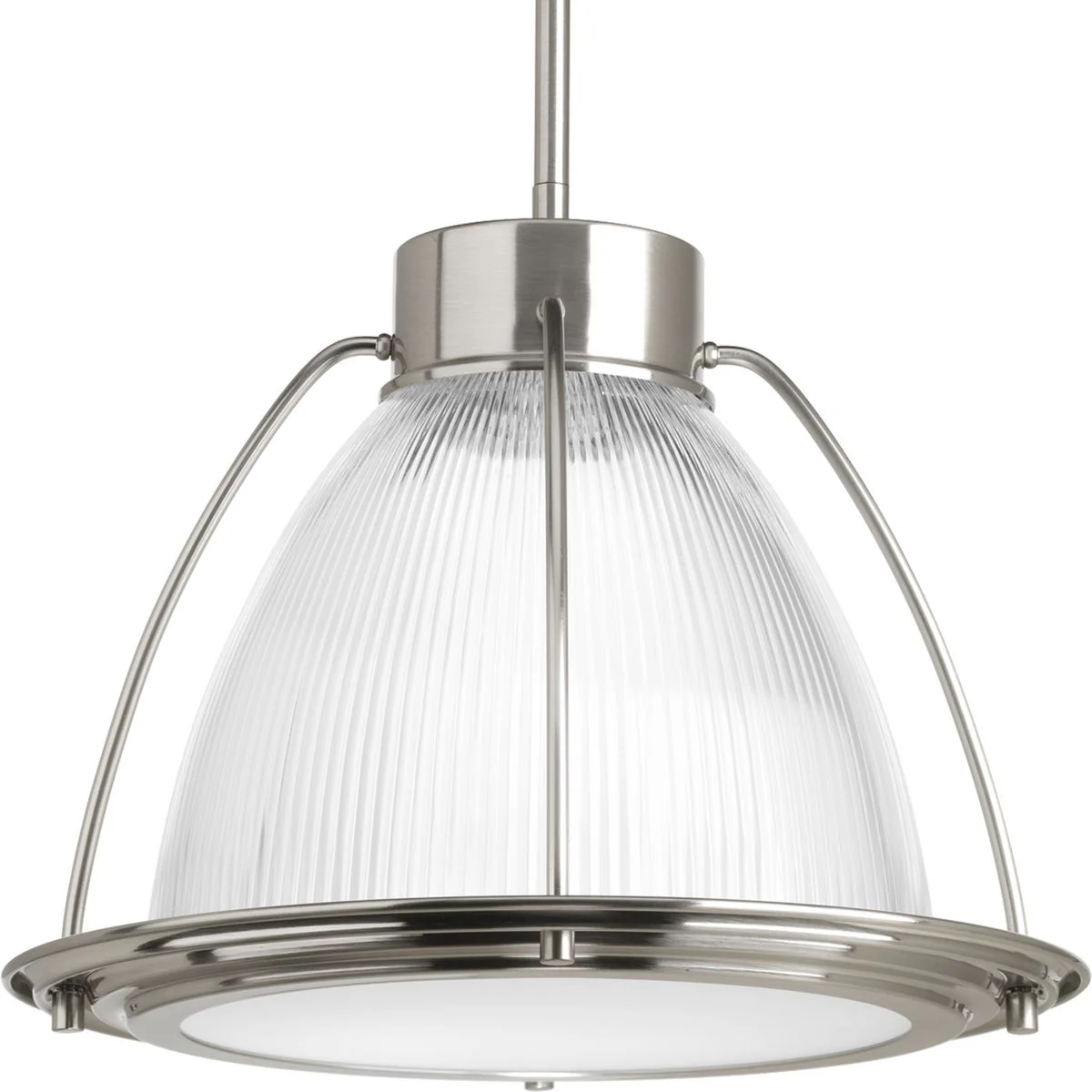 Prismatic Glass LED Collection One-Light Prismatic Glass Pendant Light