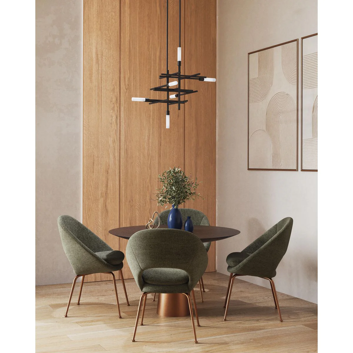 Quadrant LED Collection Six-Light Chandelier Light - Image 2