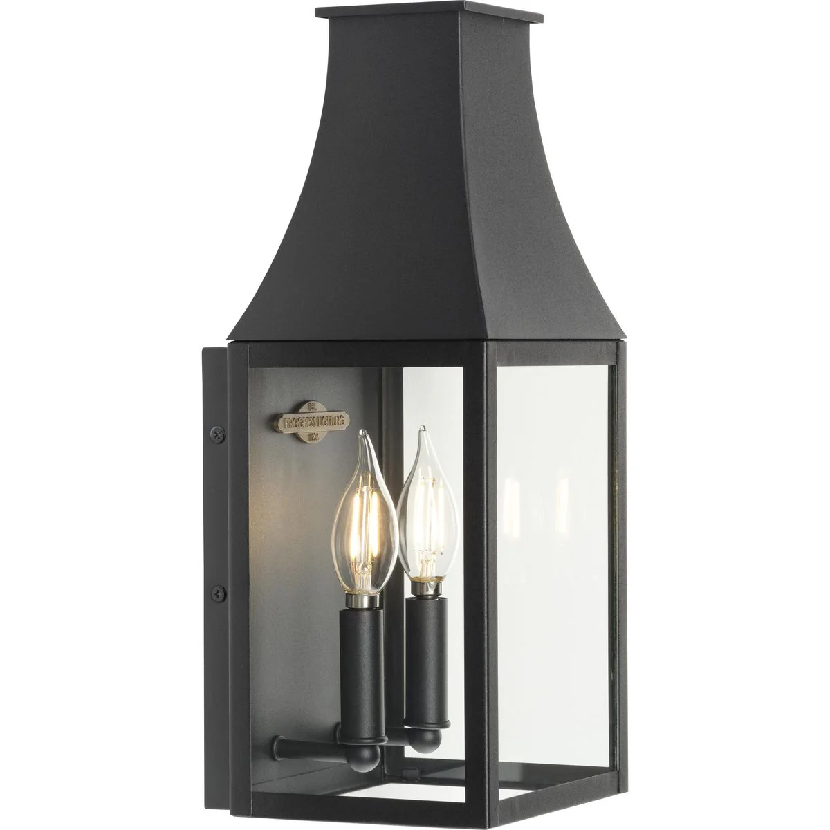 Radcliffe Collection Two-Light Small Black New Traditional Outdoor Wall Lantern - Image 8