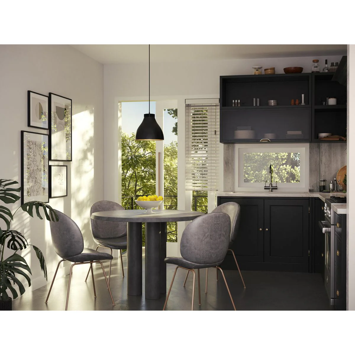 Radian LED Collection Metal Pendant - Image 6