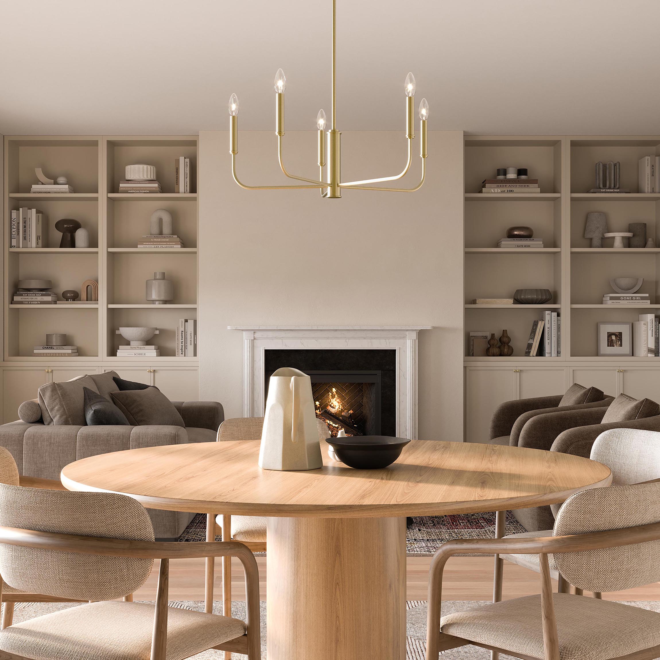 Reines Five-Light Medium  Chandelier - Image 2