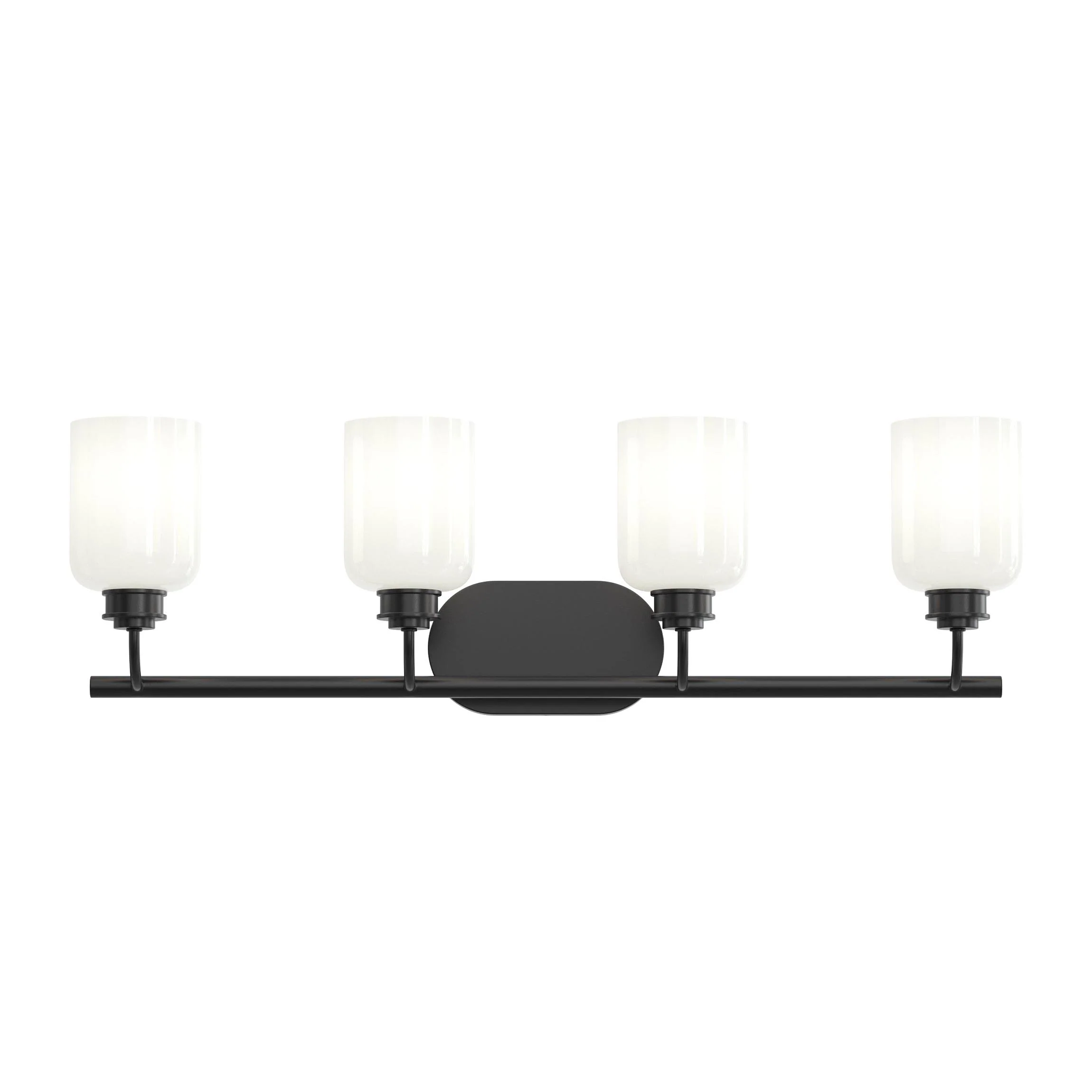 Reines Four-Light Bath Vanity with Opal Glass Shades - Image 10