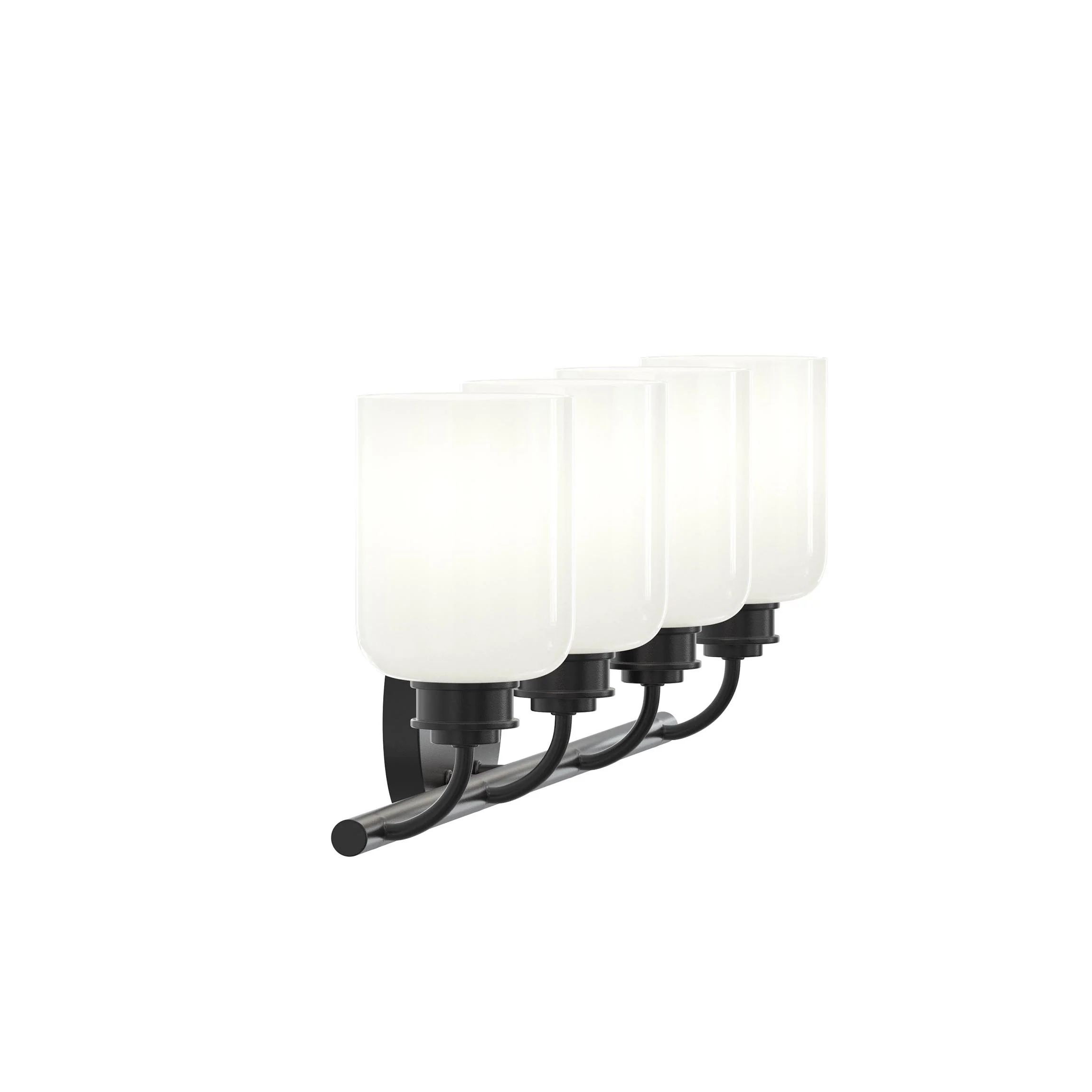 Reines Four-Light Bath Vanity with Opal Glass Shades - Image 11
