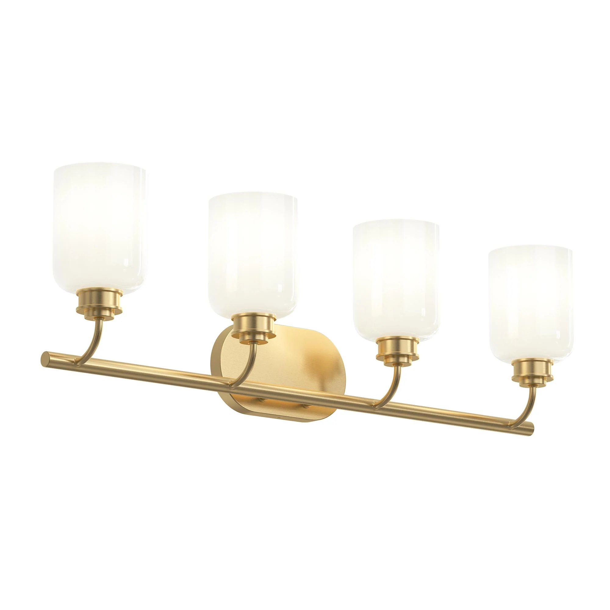 Reines Four-Light Bath Vanity with Opal Glass Shades - Image 12