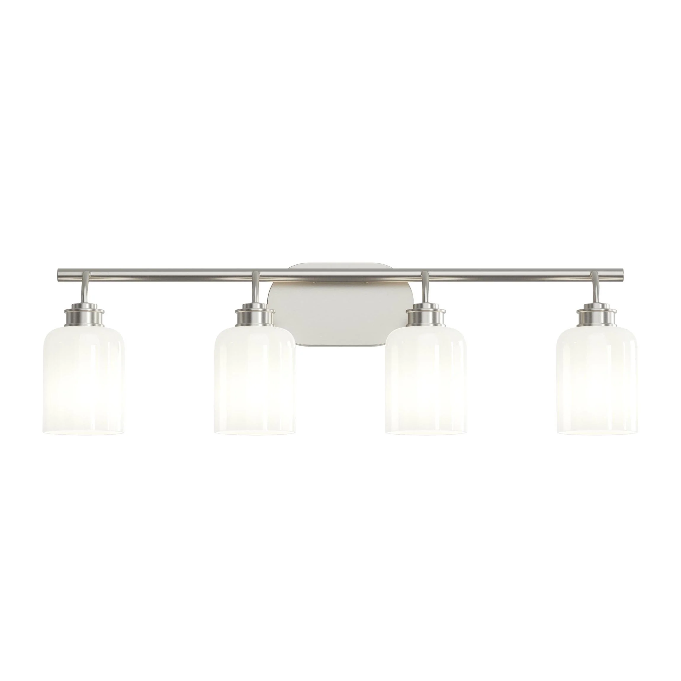 Reines Four-Light Bath Vanity with Opal Glass Shades - Image 31