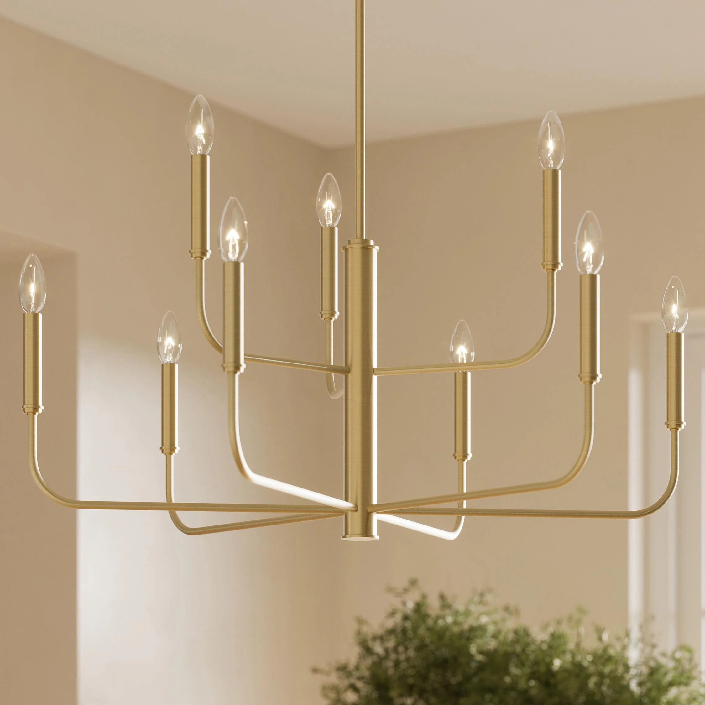Reines Nine-Light Two-Tier Chandelier - Image 16