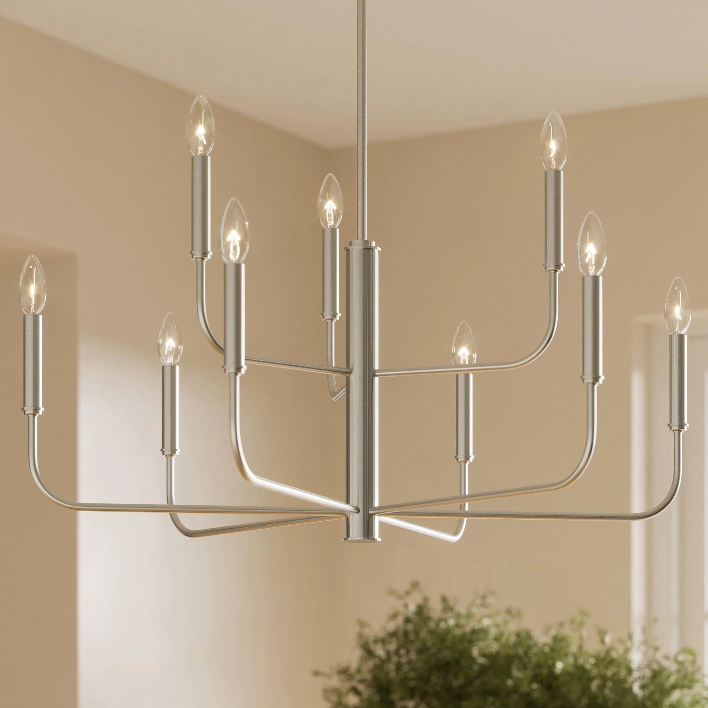 Reines Nine-Light Two-Tier Chandelier - Image 9