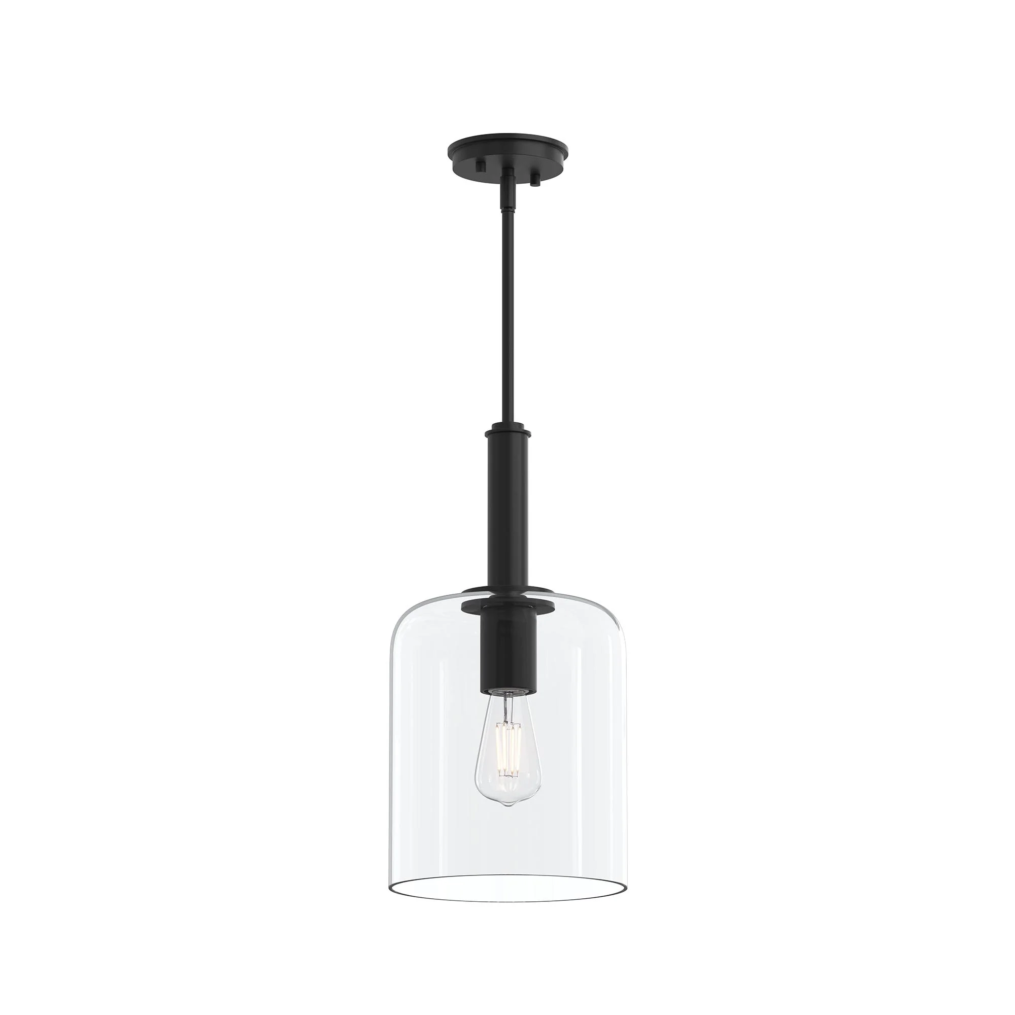 Reines One-Light Pendant with Clear Glass Shade