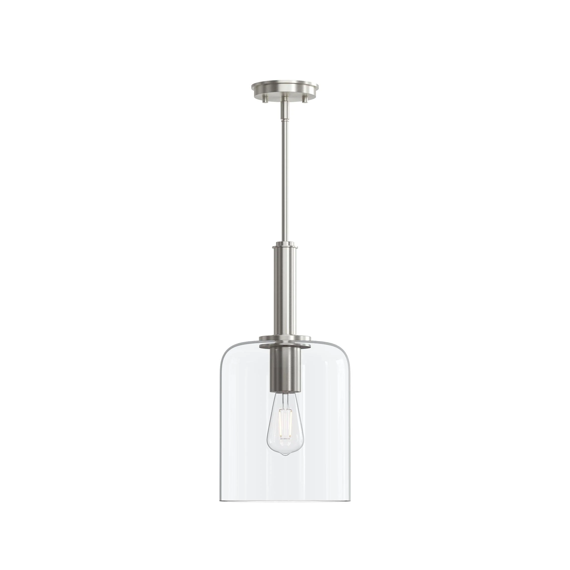 Reines One-Light Pendant with Clear Glass Shade - Image 18