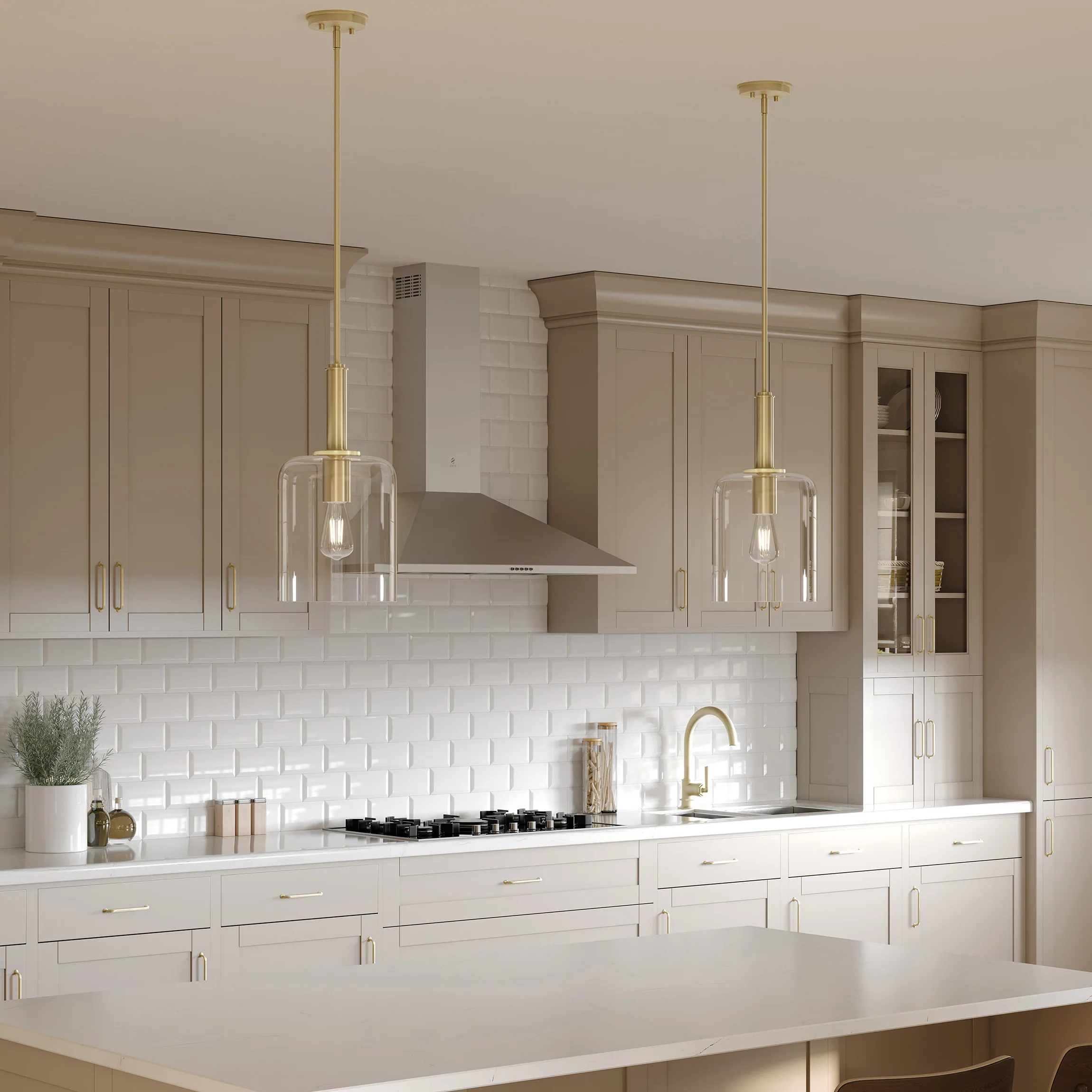 Reines One-Light Pendant with Clear Glass Shade - Image 20