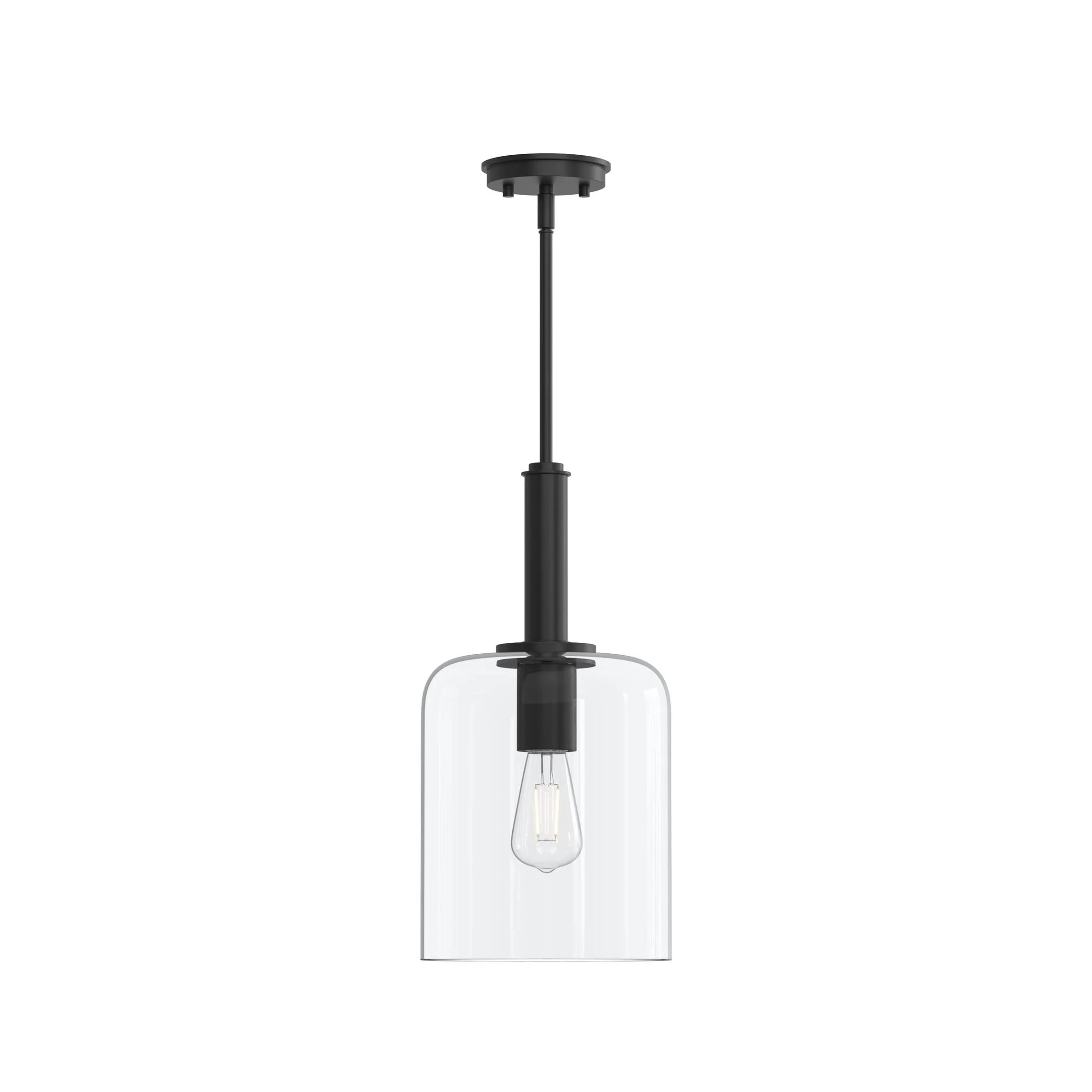 Reines One-Light Pendant with Clear Glass Shade - Image 9