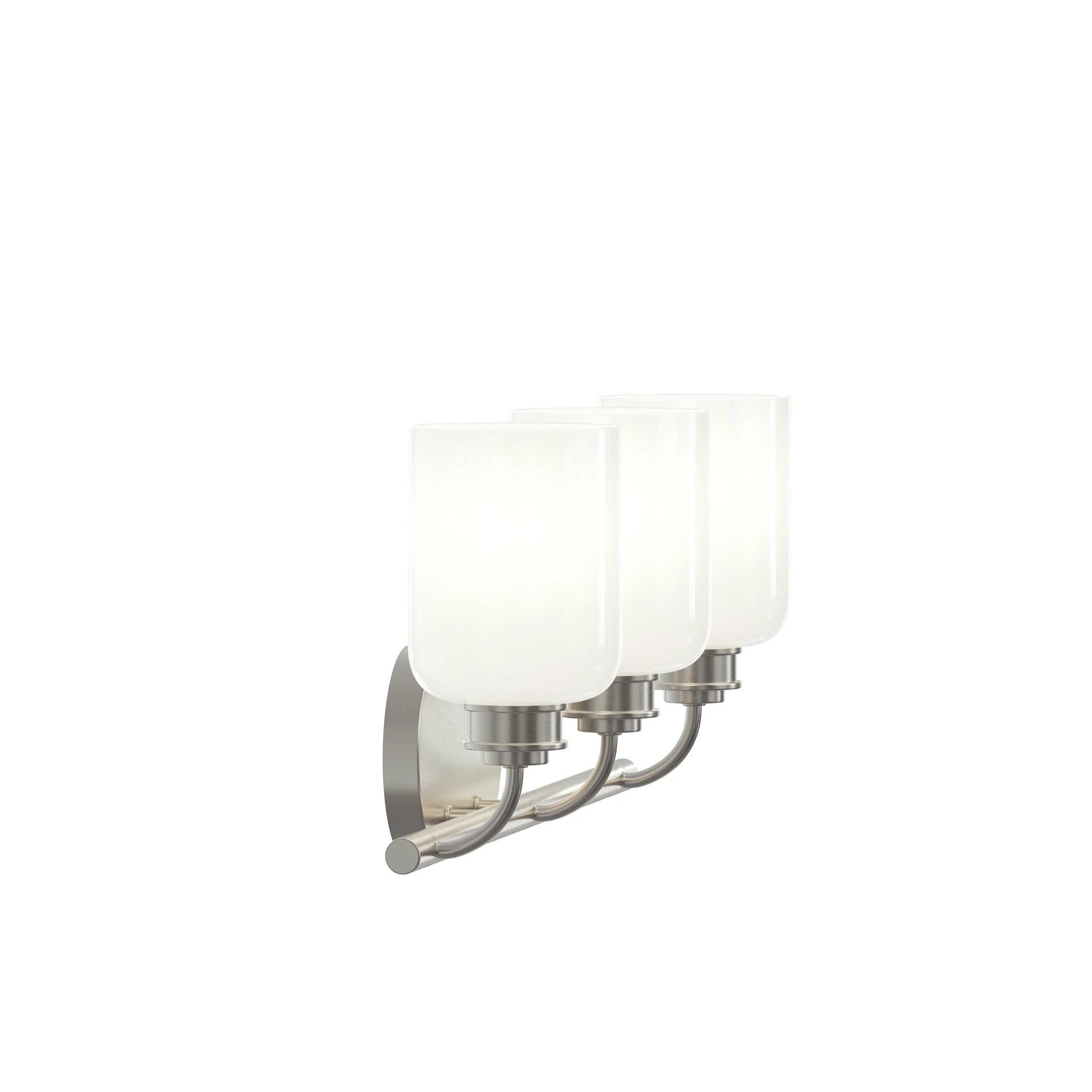 Reines Three-Light Bath Vanity with Opal Glass Shades - Image 10
