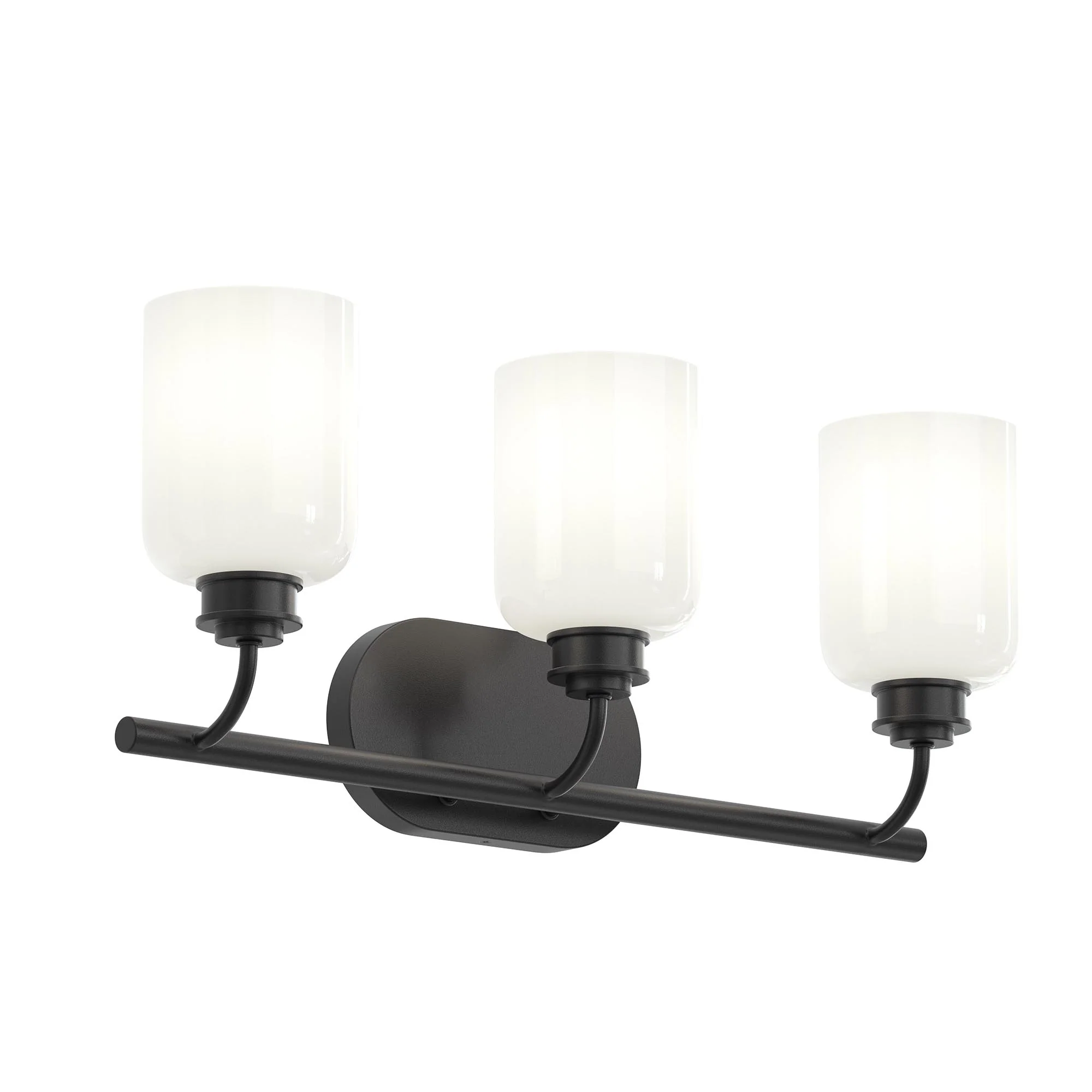 Reines Three-Light Bath Vanity with Opal Glass Shades - Image 11