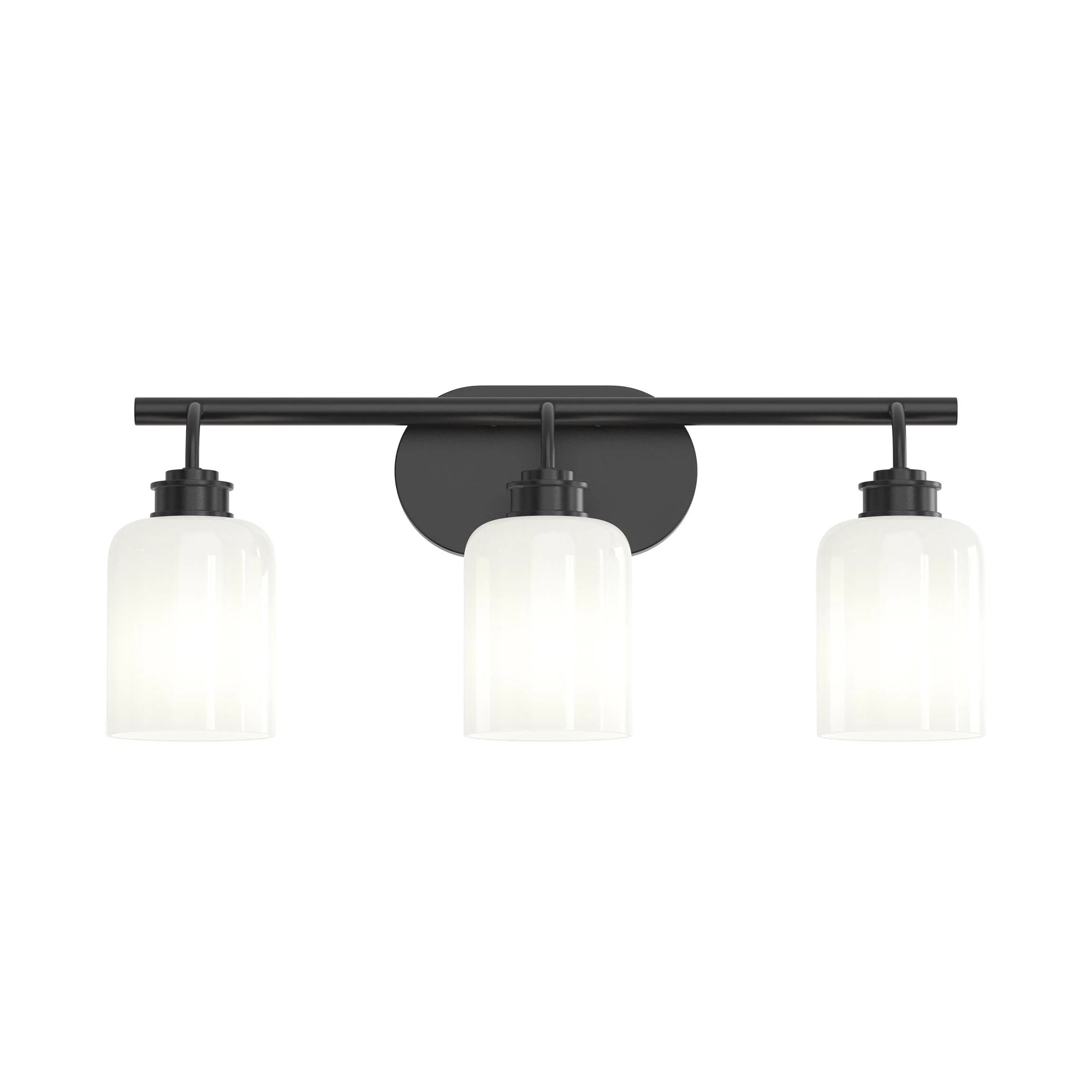 Reines Three-Light Bath Vanity with Opal Glass Shades - Image 18