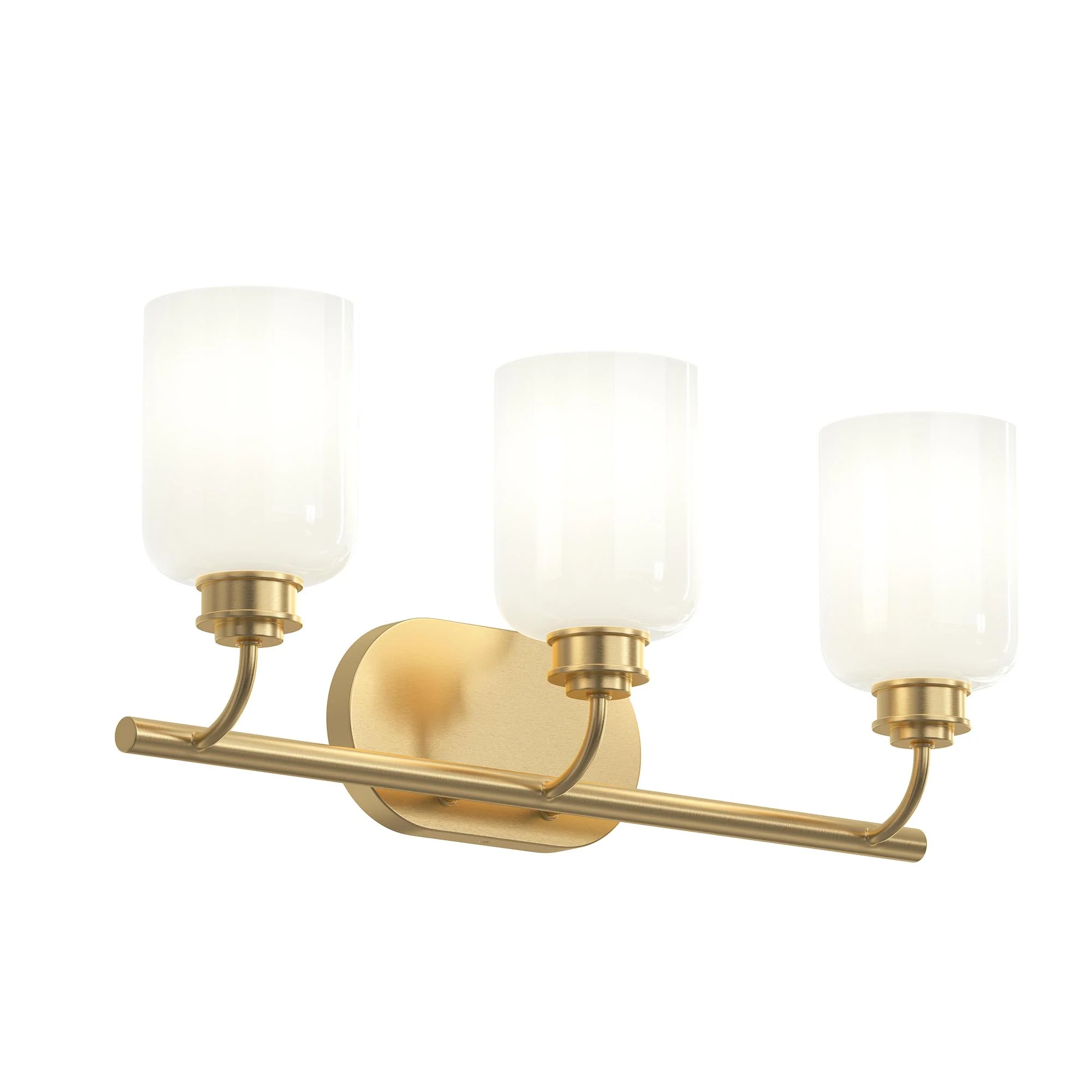 Reines Three-Light Bath Vanity with Opal Glass Shades - Image 21