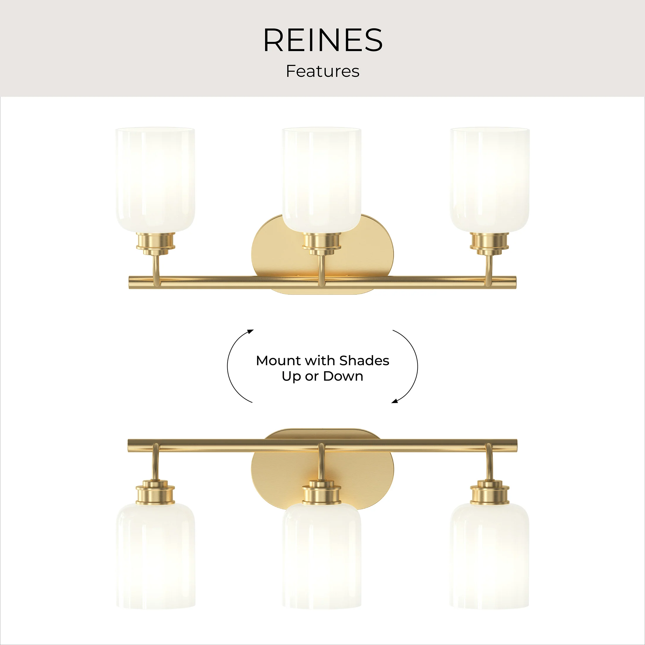 Reines Three-Light Bath Vanity with Opal Glass Shades - Image 27
