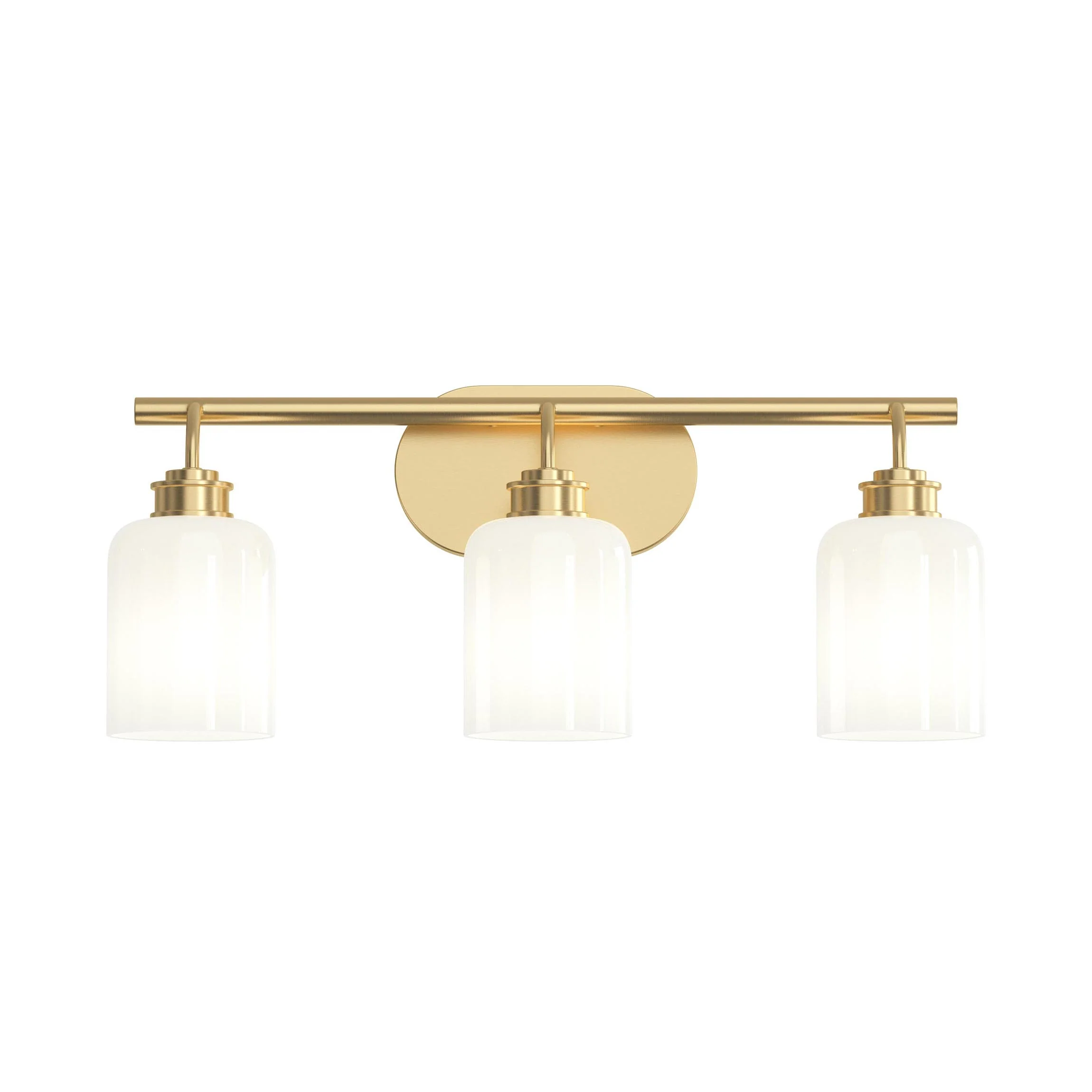 Reines Three-Light Bath Vanity with Opal Glass Shades - Image 28