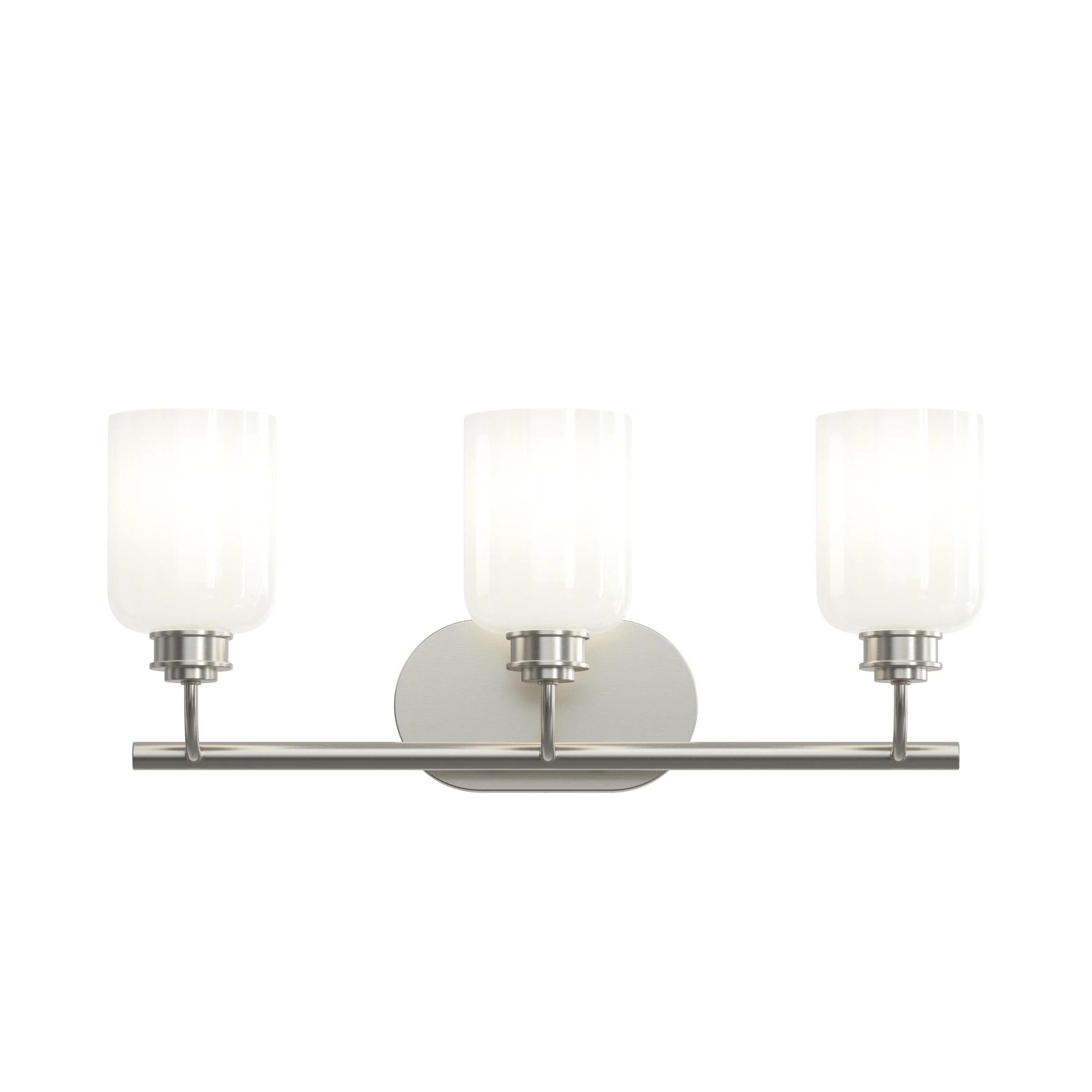 Reines Three-Light Bath Vanity with Opal Glass Shades - Image 9
