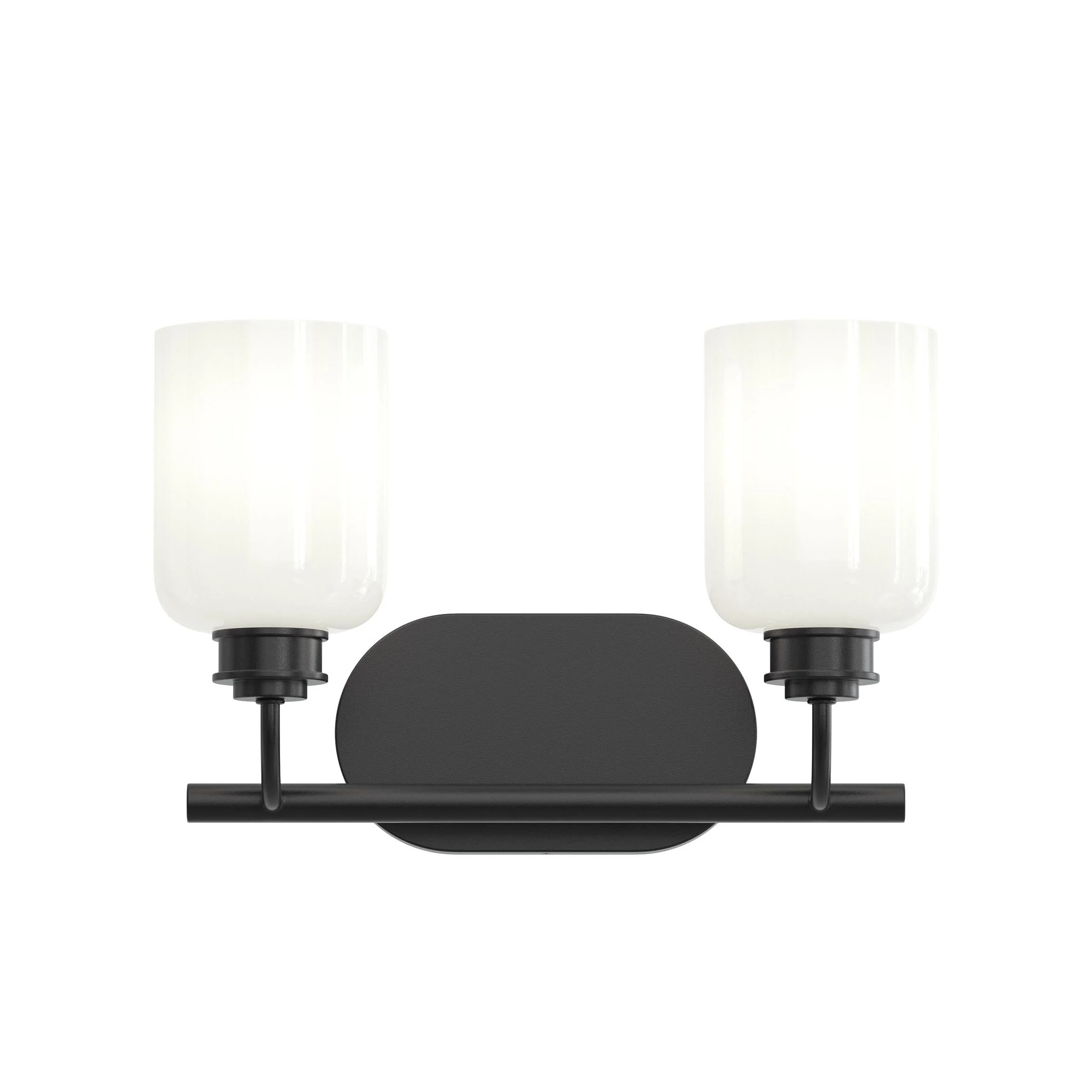 Reines Two-Light Bath Vanity with Opal Glass Shades - Image 10