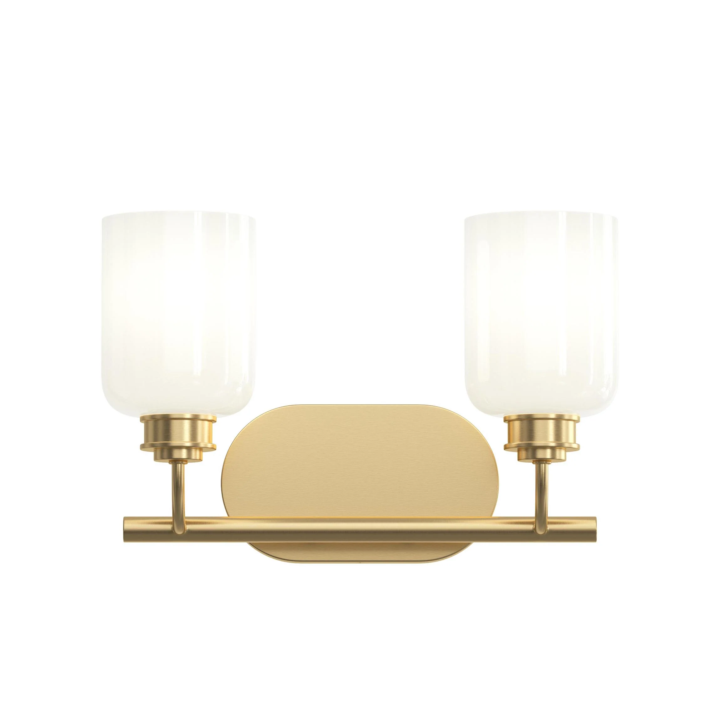 Reines Two-Light Bath Vanity with Opal Glass Shades - Image 21