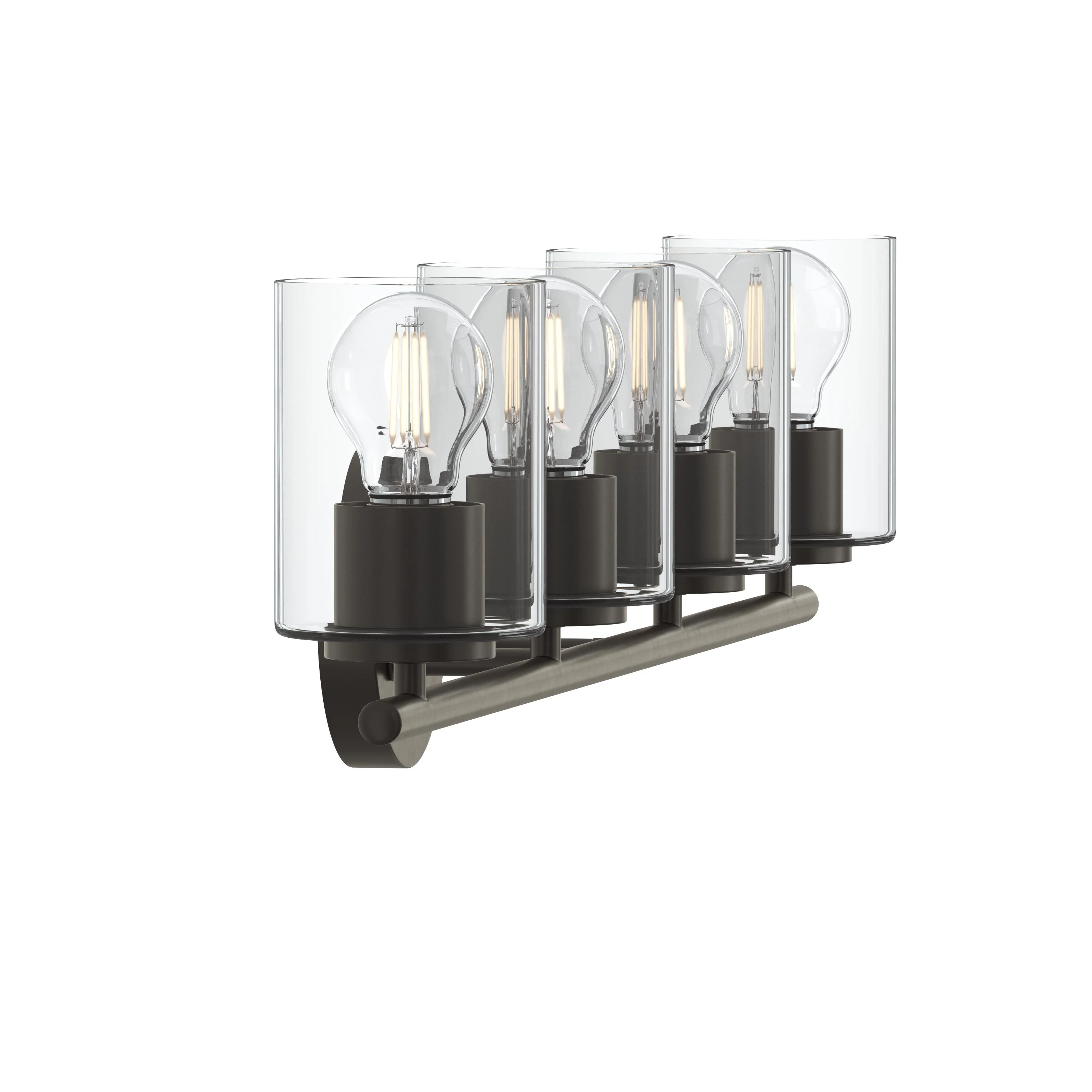 Replay Collection Four-Light Bath & Vanity Light with Clear Glass Shades - Image 17