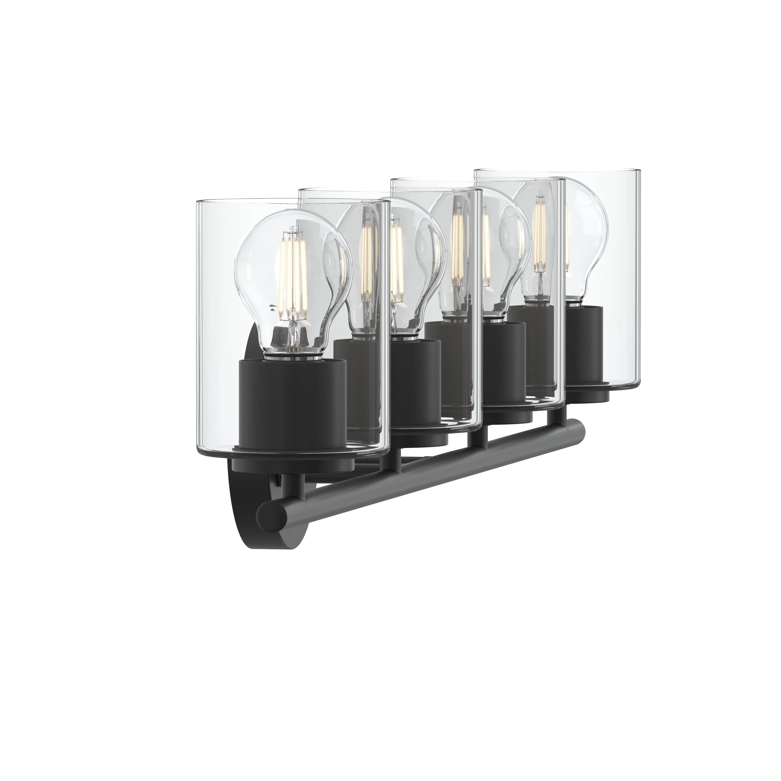 Replay Collection Four-Light Bath & Vanity Light with Clear Glass Shades - Image 24