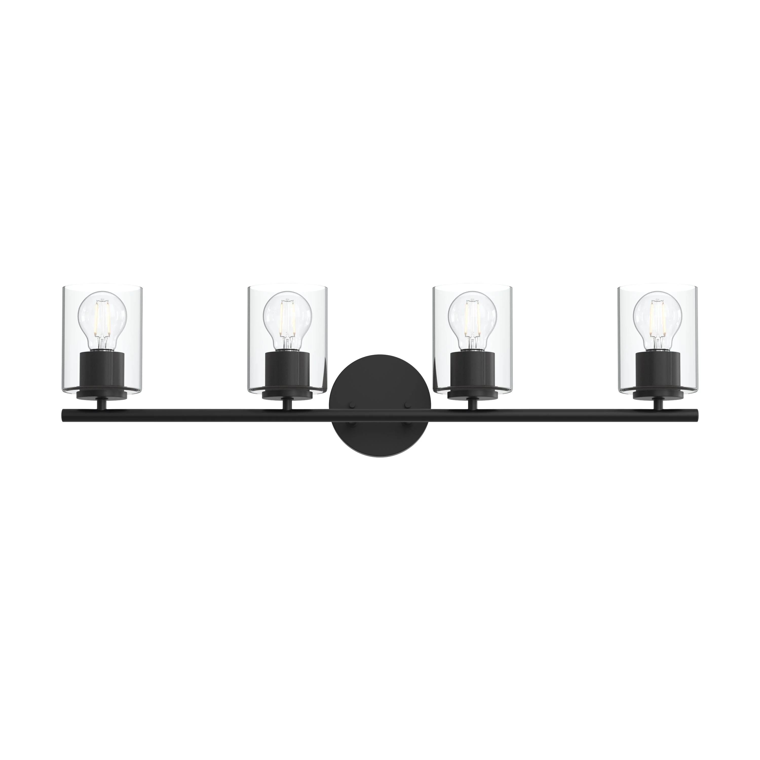 Replay Collection Four-Light Bath & Vanity Light with Clear Glass Shades - Image 25