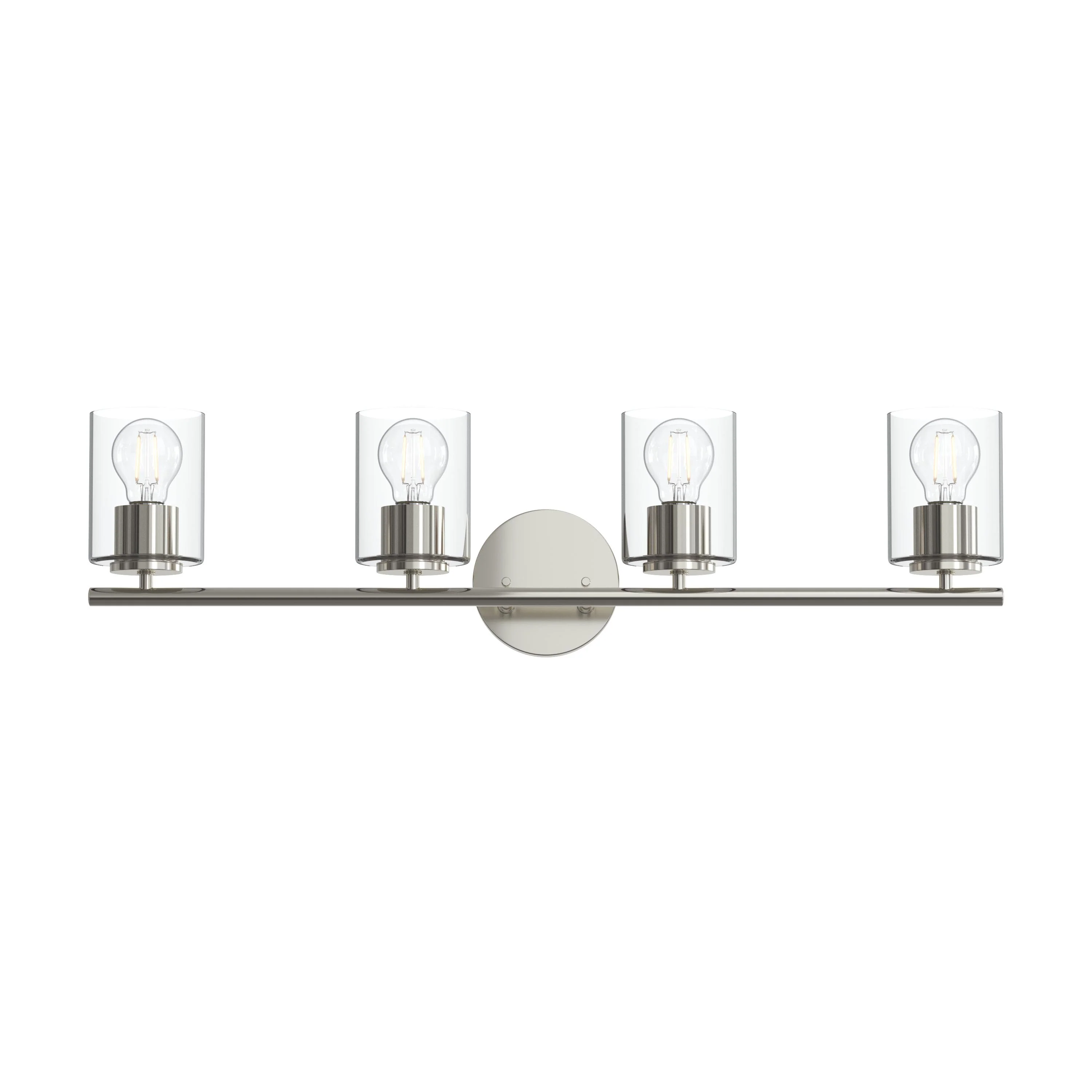 Replay Collection Four-Light Bath & Vanity Light with Clear Glass Shades - Image 42
